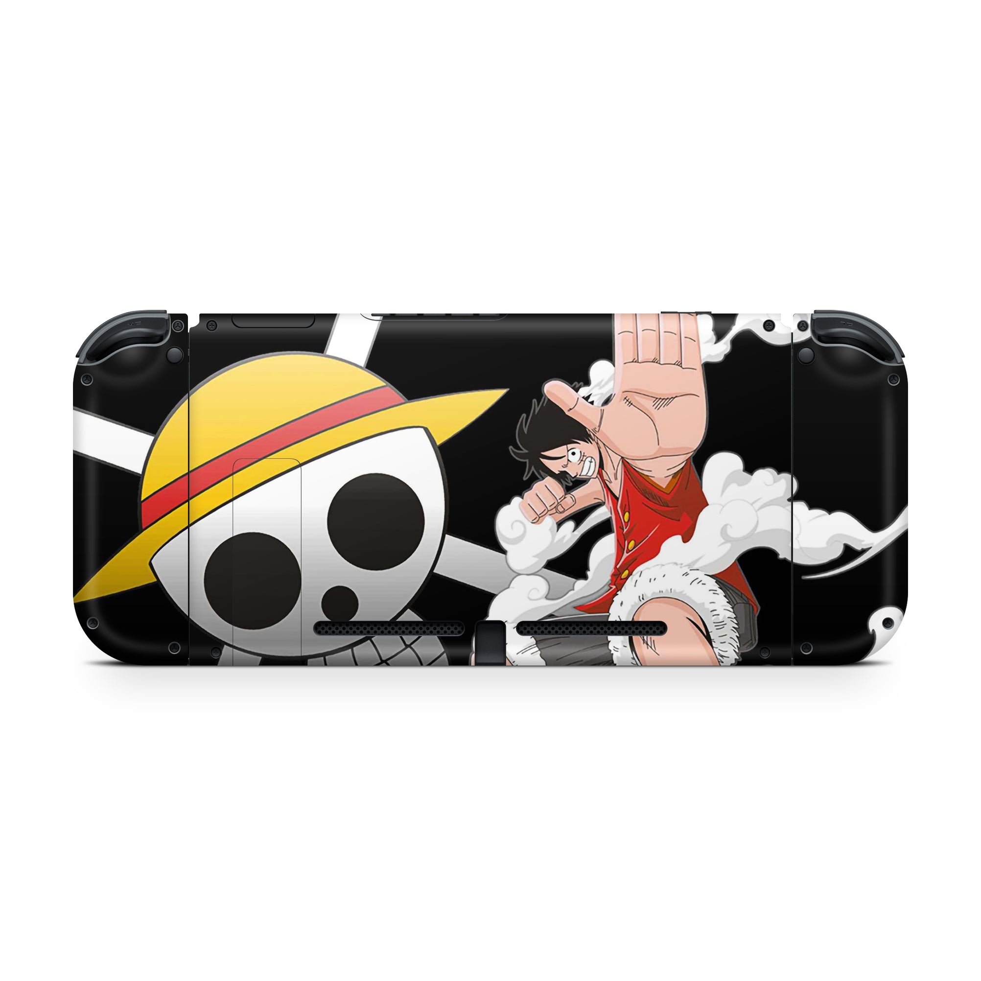 A video game skin featuring a Straw Hat Captain 10 design for the Nintendo Switch.