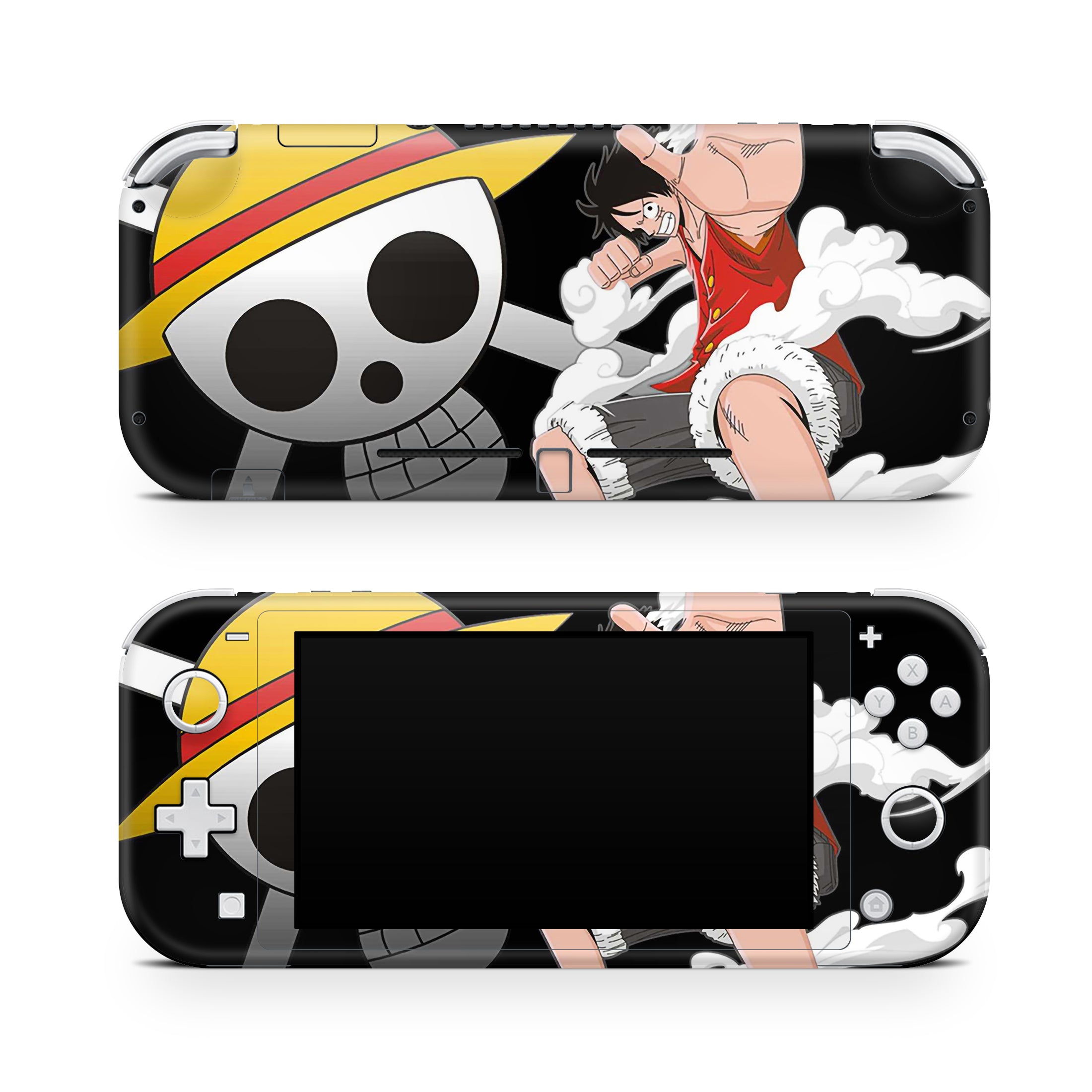 A video game skin featuring a Straw Hat Captain 10 design for the Nintendo Switch Lite.