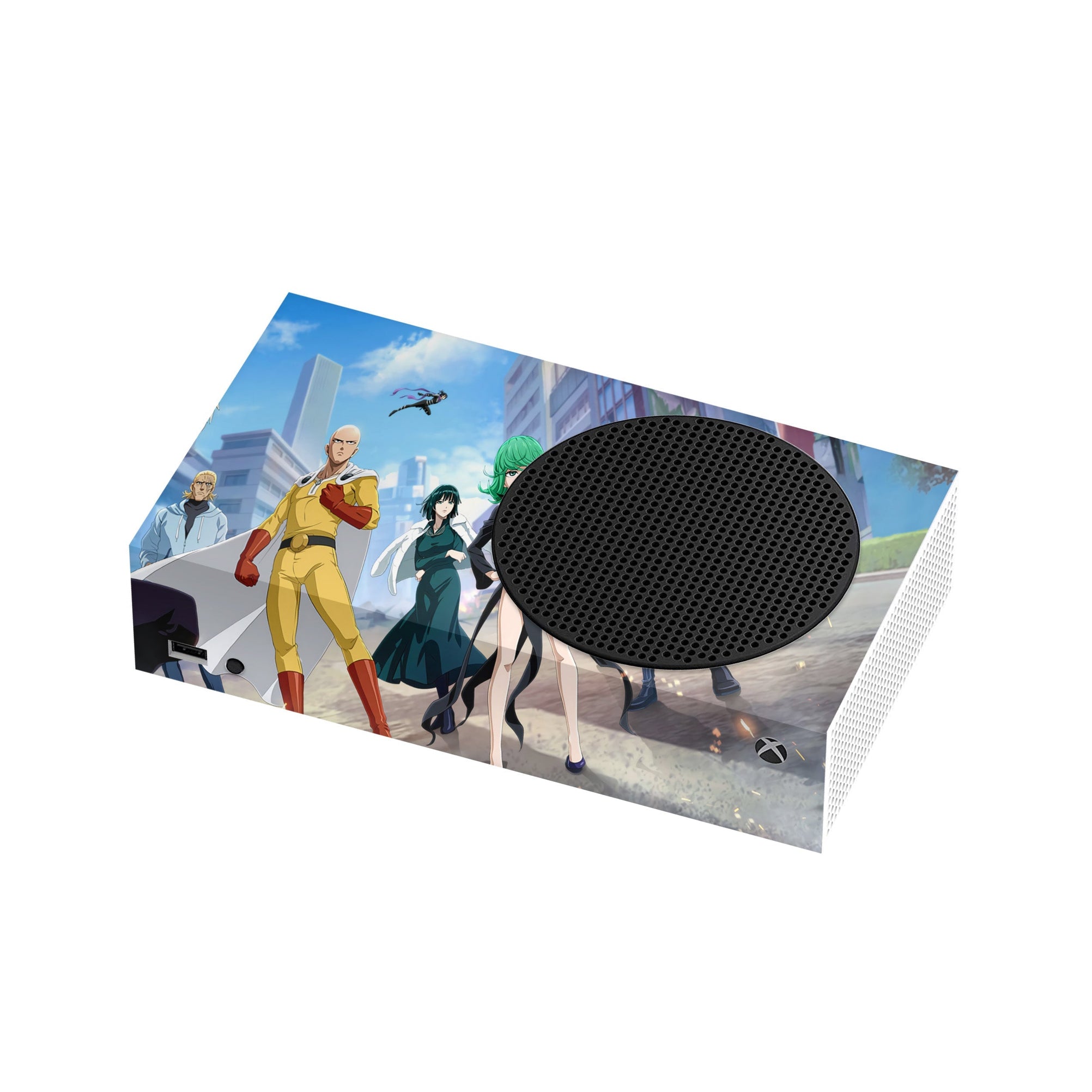 A video game skin featuring a Supreme Punch Master 2 design for the Xbox Series S.