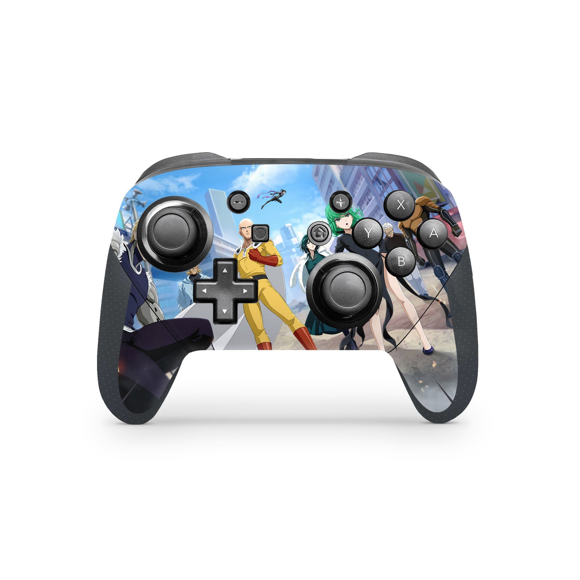 A video game skin featuring a Supreme Punch Master 2 design for the Nintendo Switch Pro Controller.