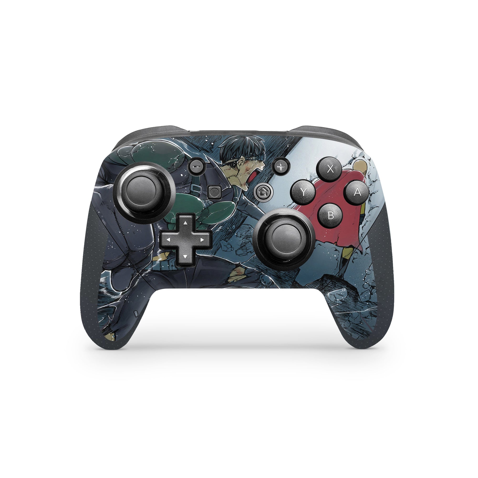 A video game skin featuring a Supreme Punch Master 3 design for the Nintendo Switch Pro Controller.