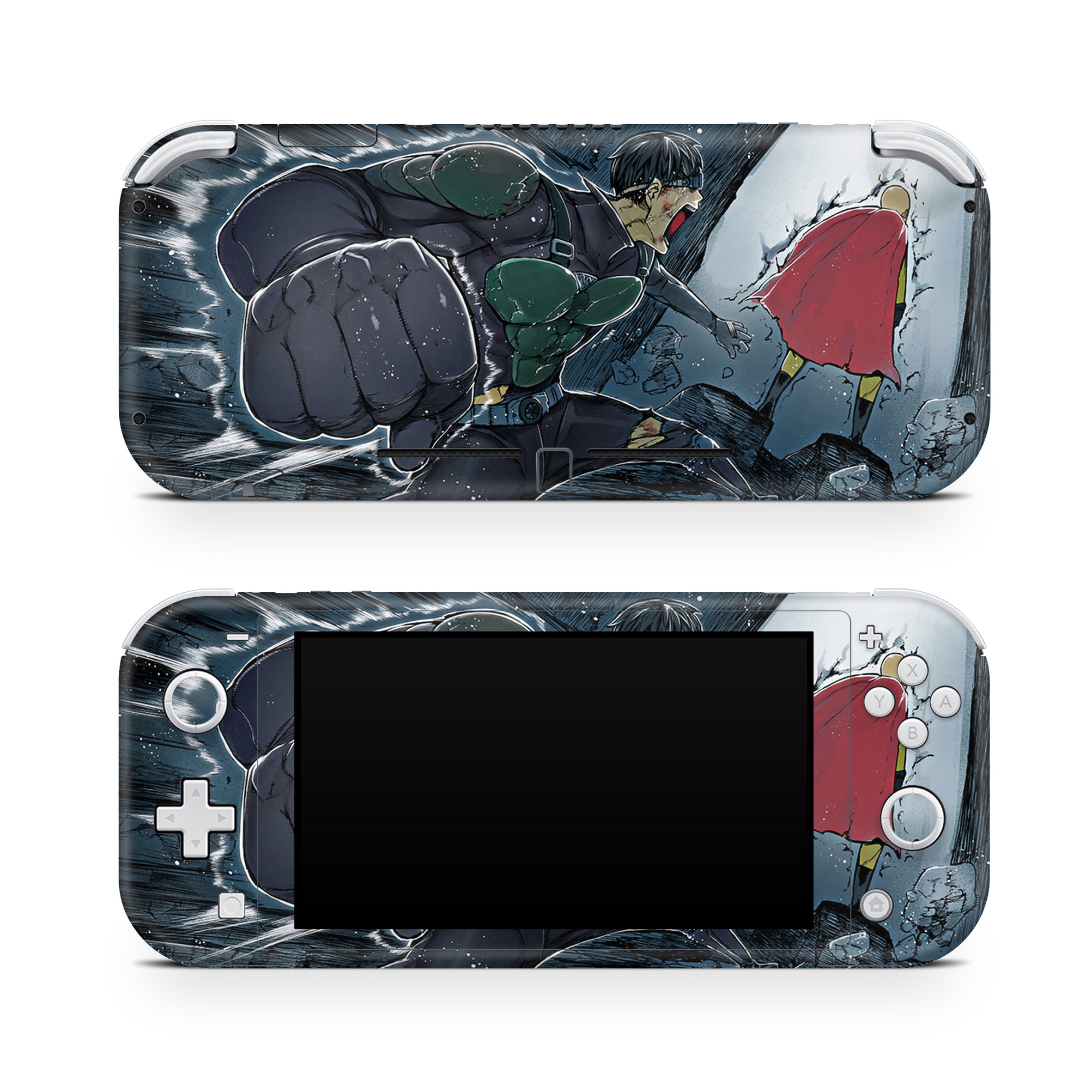 A video game skin featuring a Supreme Punch Master 3 design for the Nintendo Switch Lite.