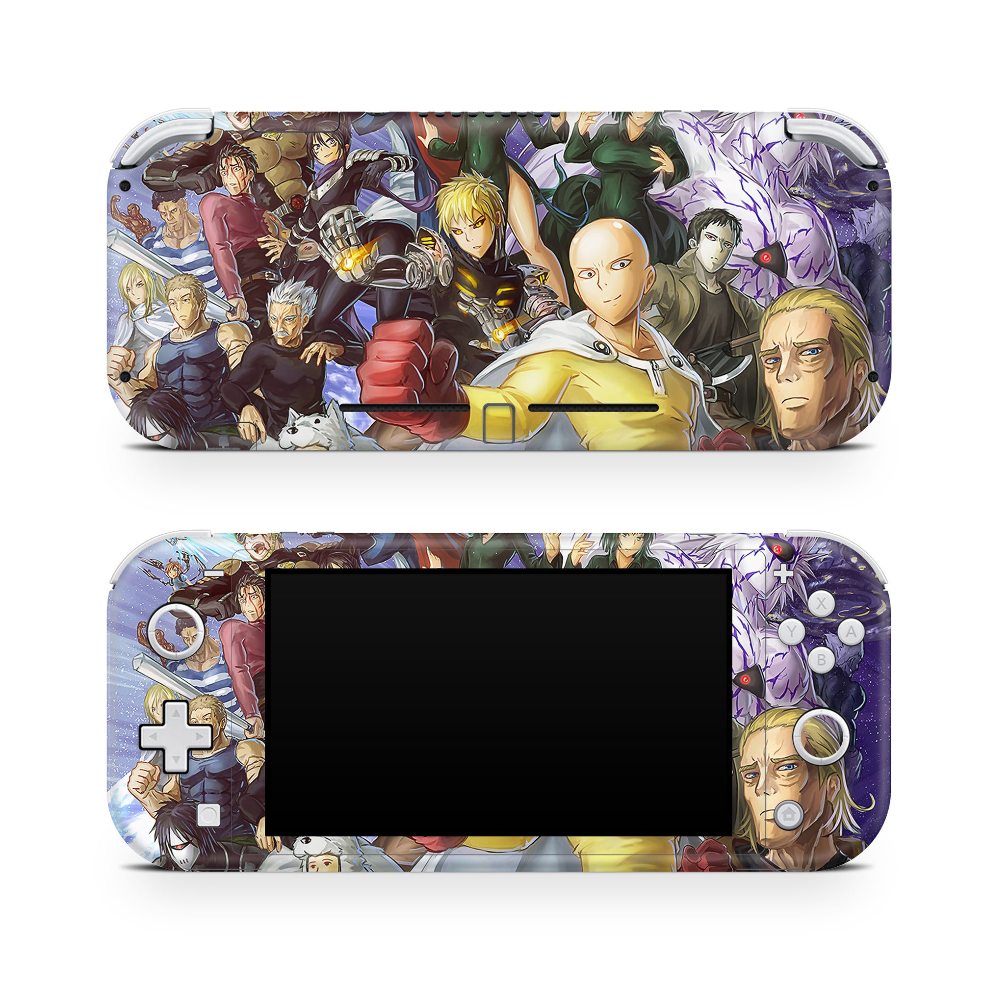 A video game skin featuring a Supreme Punch Master 5 design for the Nintendo Switch Lite.