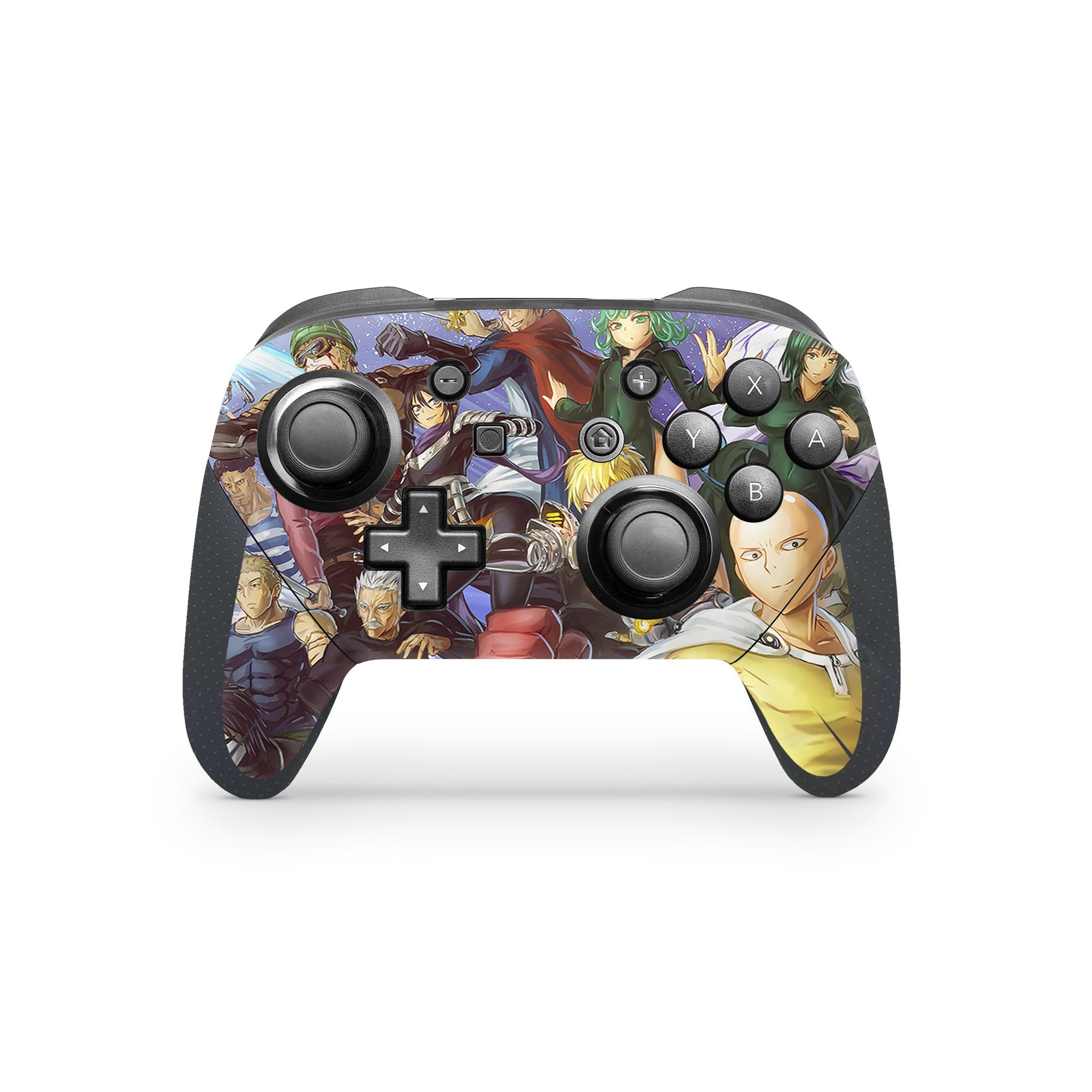 A video game skin featuring a Supreme Punch Master 5 design for the Nintendo Switch Pro Controller.