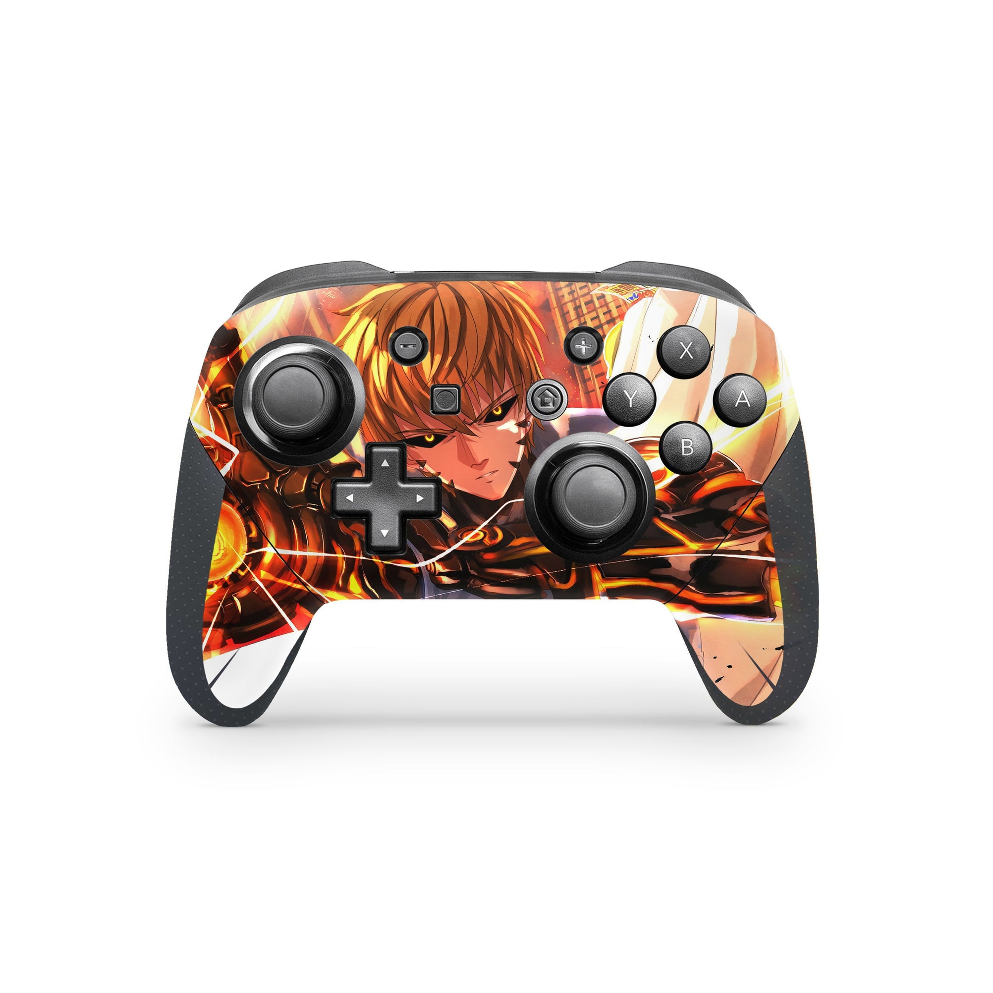 A video game skin featuring a Cyborg Apprentice 1 design for the Nintendo Switch Pro Controller.