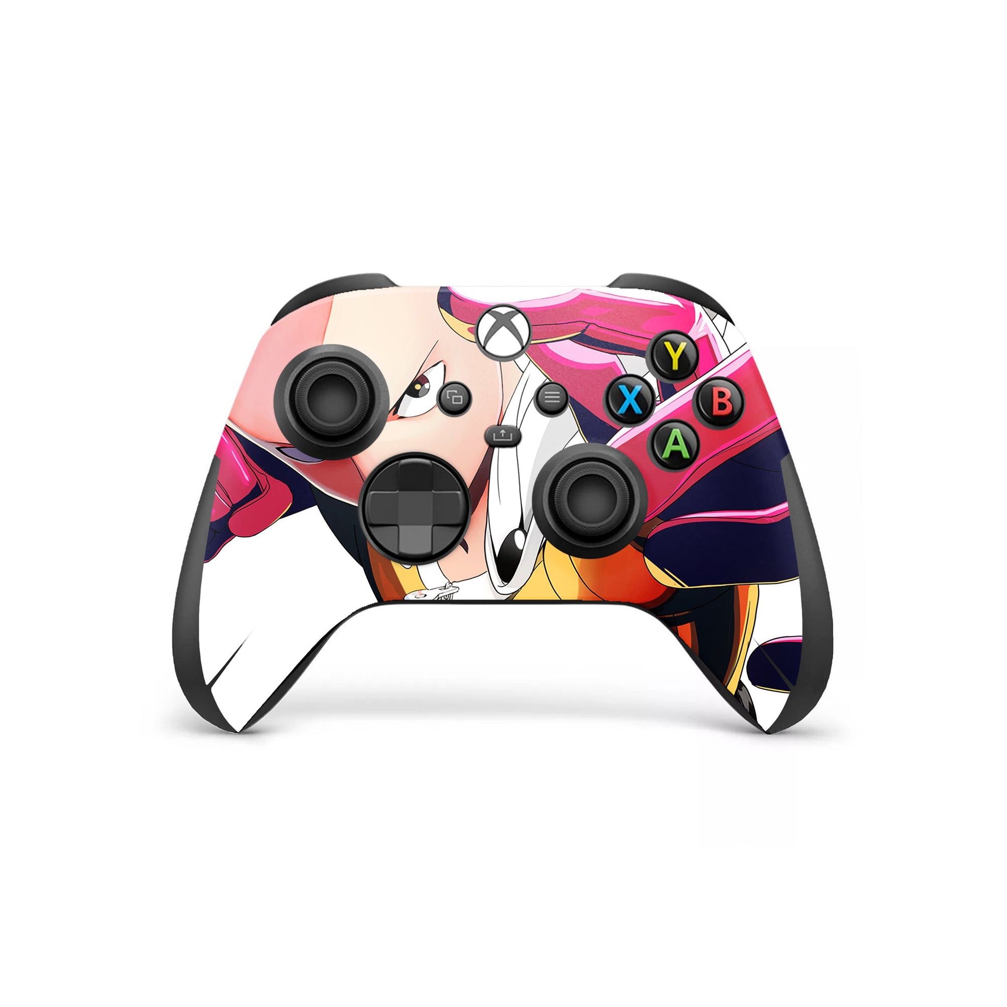 A video game skin featuring a Caped Baldy 1 design for the Xbox Series Wireless Controller.