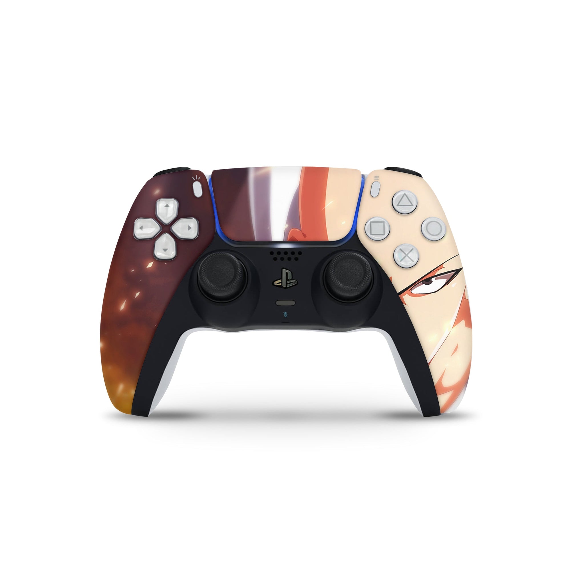 A video game skin featuring a Caped Baldy 2 design for the PS5 Controller.