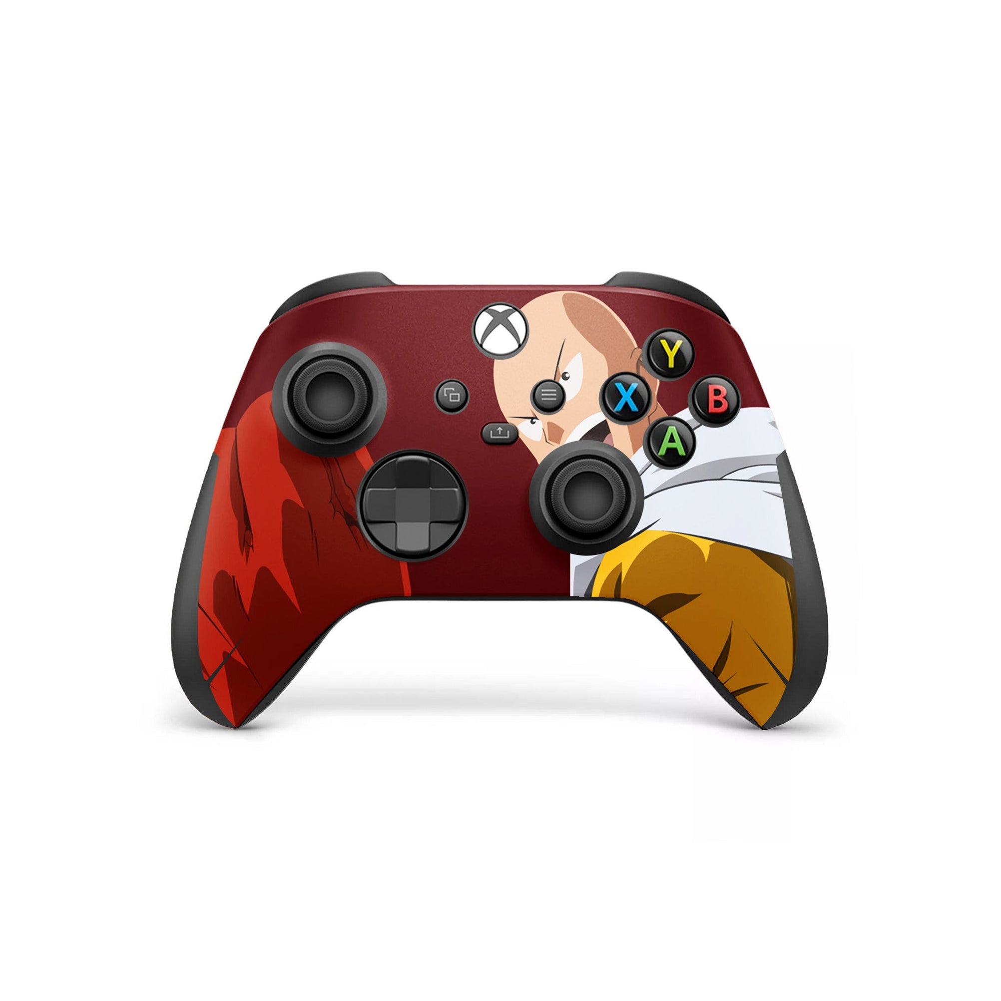 A video game skin featuring a Caped Baldy 3 design for the Xbox Series X Controller.