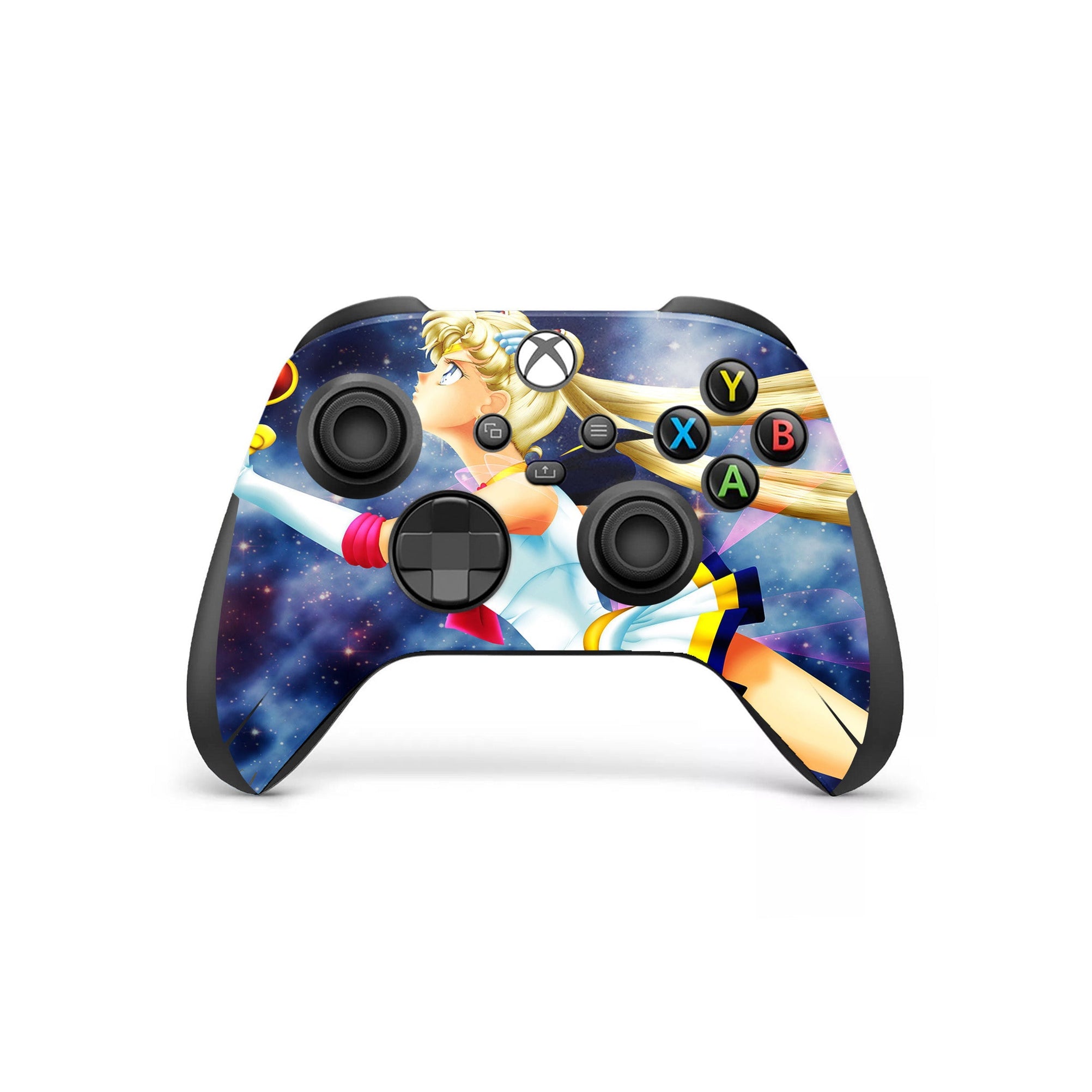 A video game skin featuring a Moon Princess 3 design for the Xbox Series X Controller.