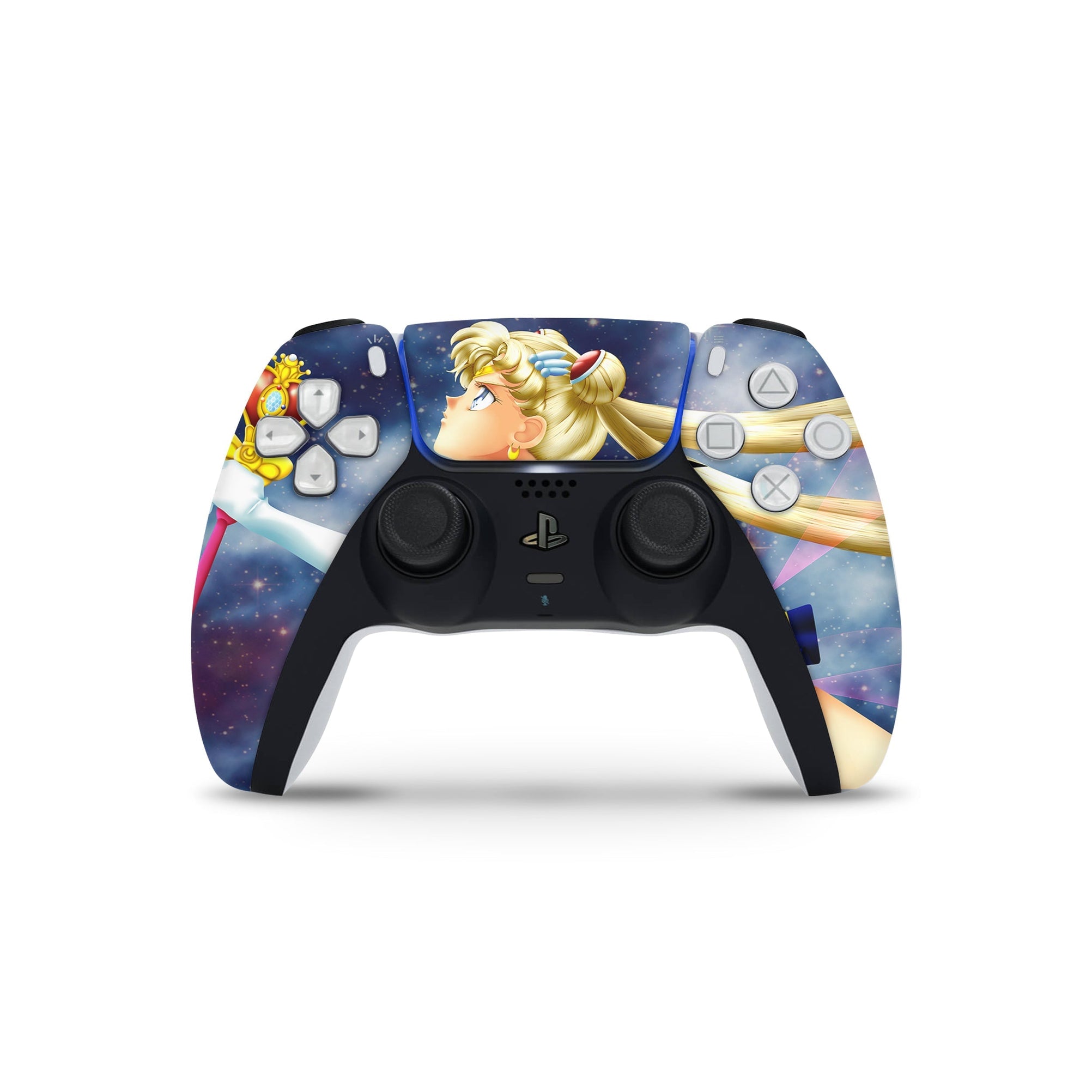 A video game skin featuring a Moon Princess 3 design for the PS5 Controller.