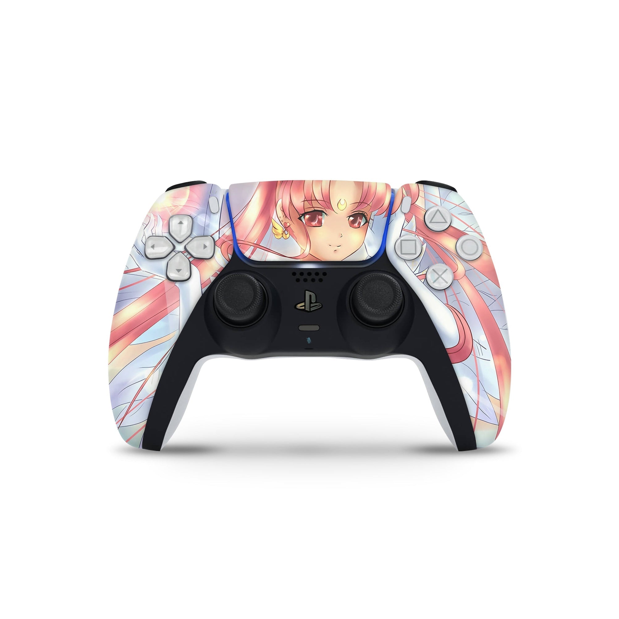 A video game skin featuring a Moon Princess 4 design for the PS5 Controller.