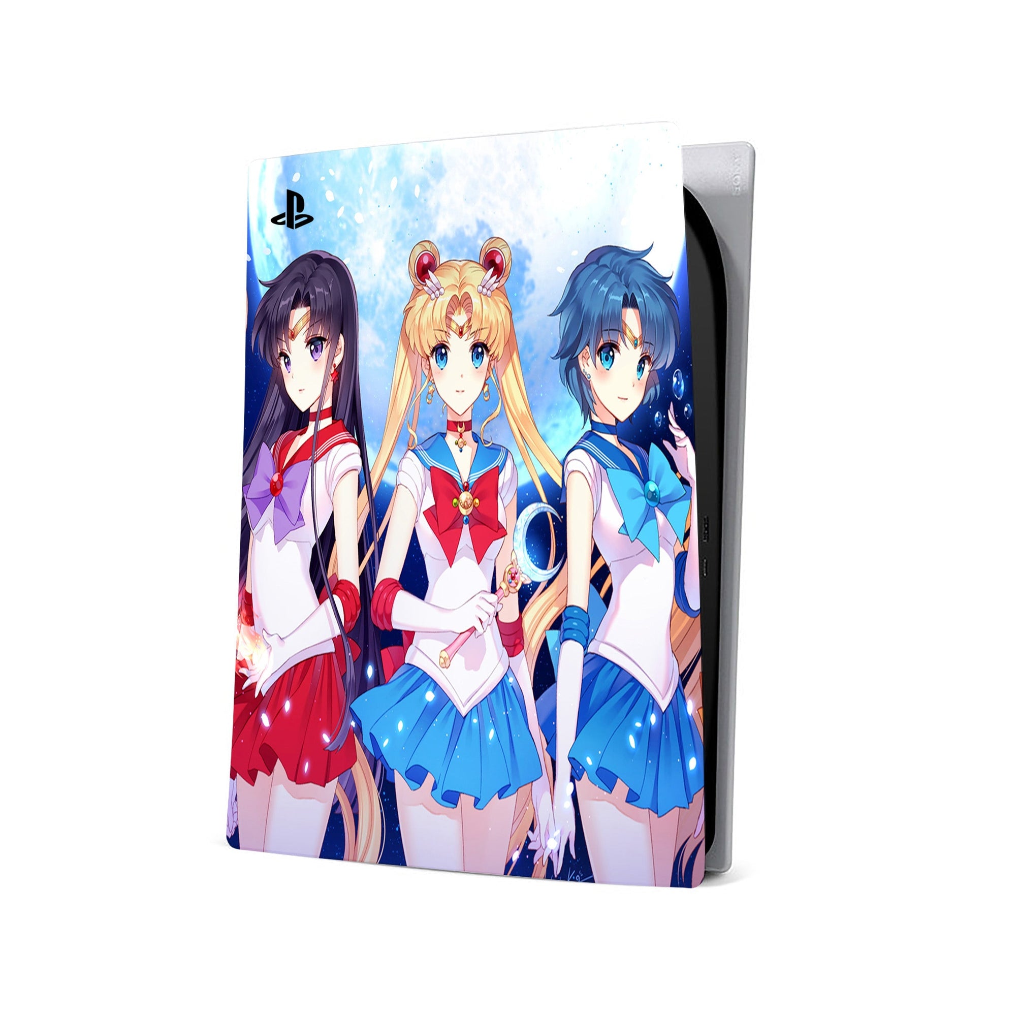 A video game skin featuring a Moon Princess 5 design for the PS5.