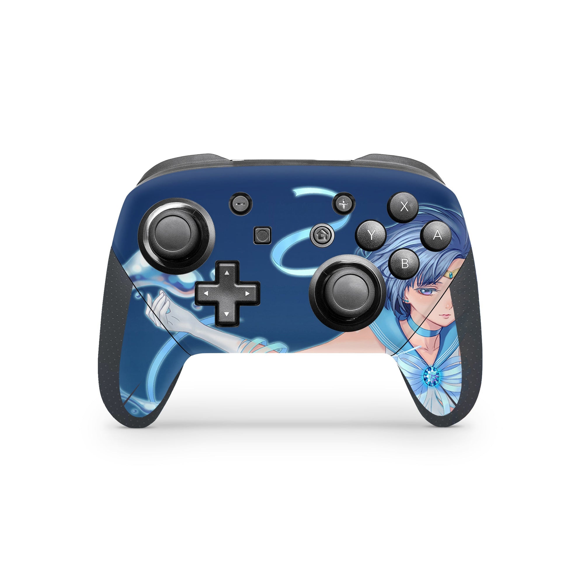 A video game skin featuring a Guardian of Water 1 design for the Nintendo Switch Pro Controller.