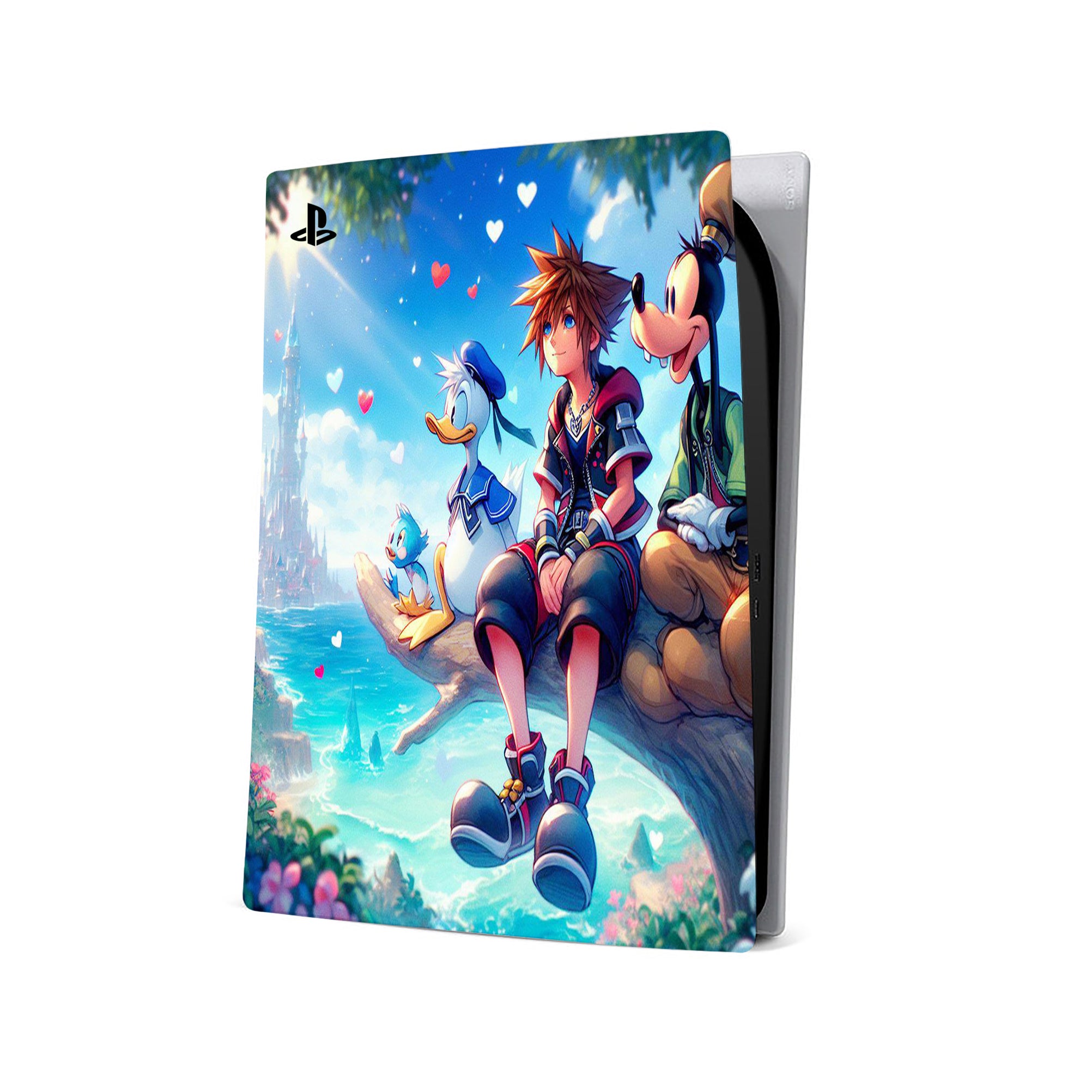 A video game skin featuring a Keyblade Warrior 7 design for the PS5.