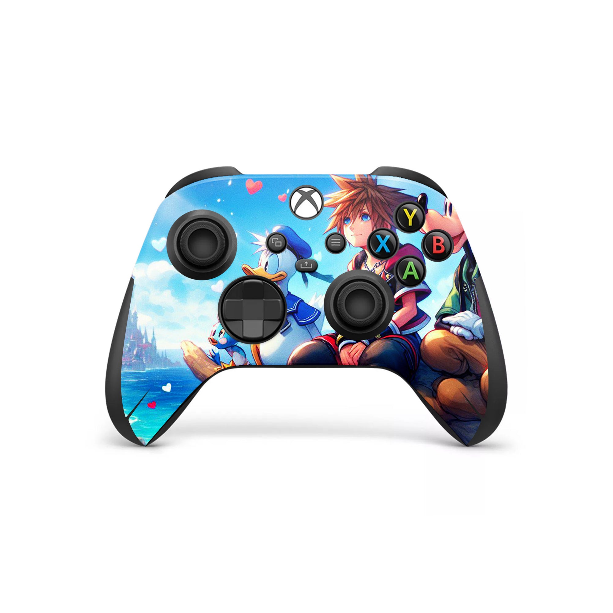 A video game skin featuring a Keyblade Warrior 7 design for the Xbox Series Wireless Controller.