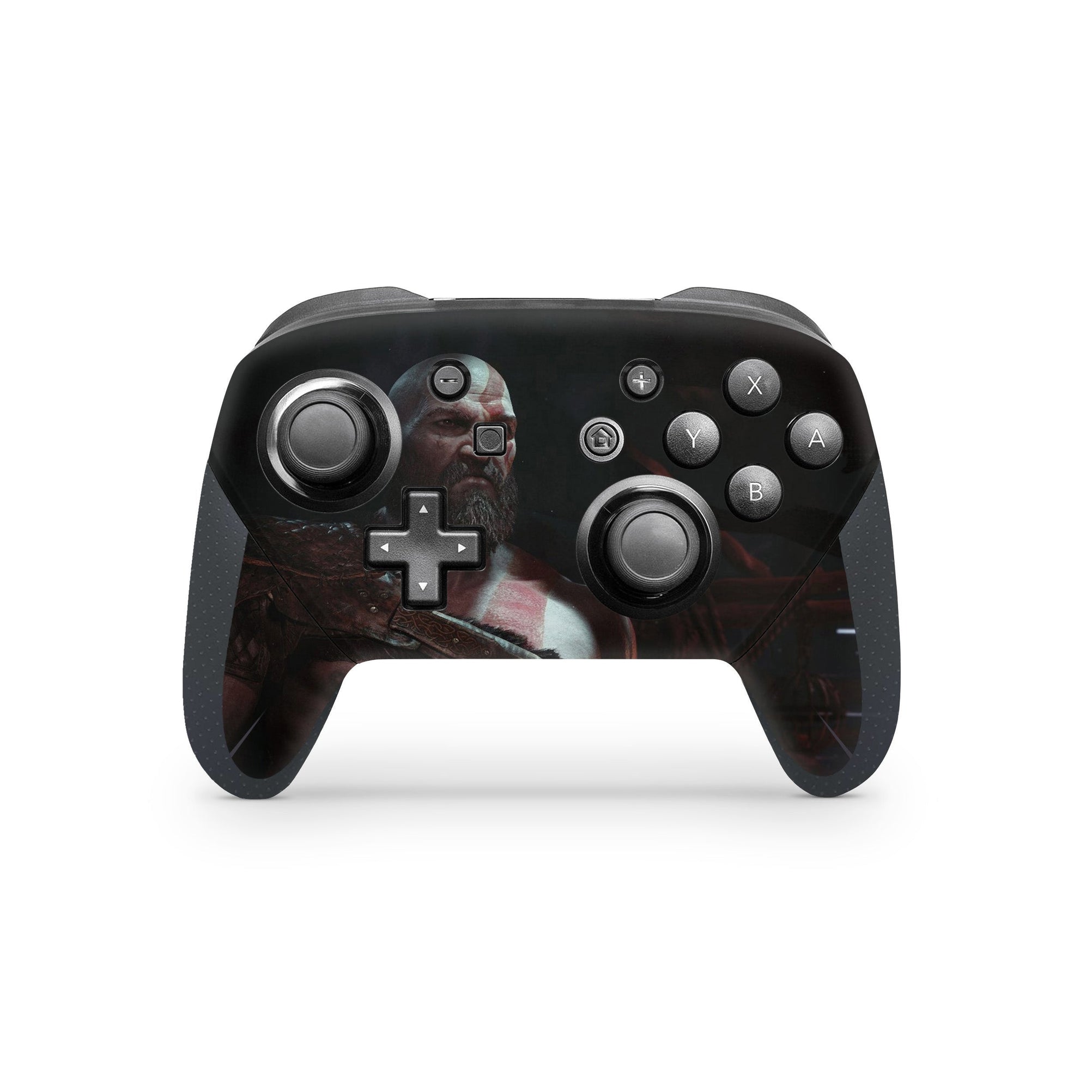 A video game skin featuring a Spartan Legend 2 design for the Nintendo Switch Pro Controller.