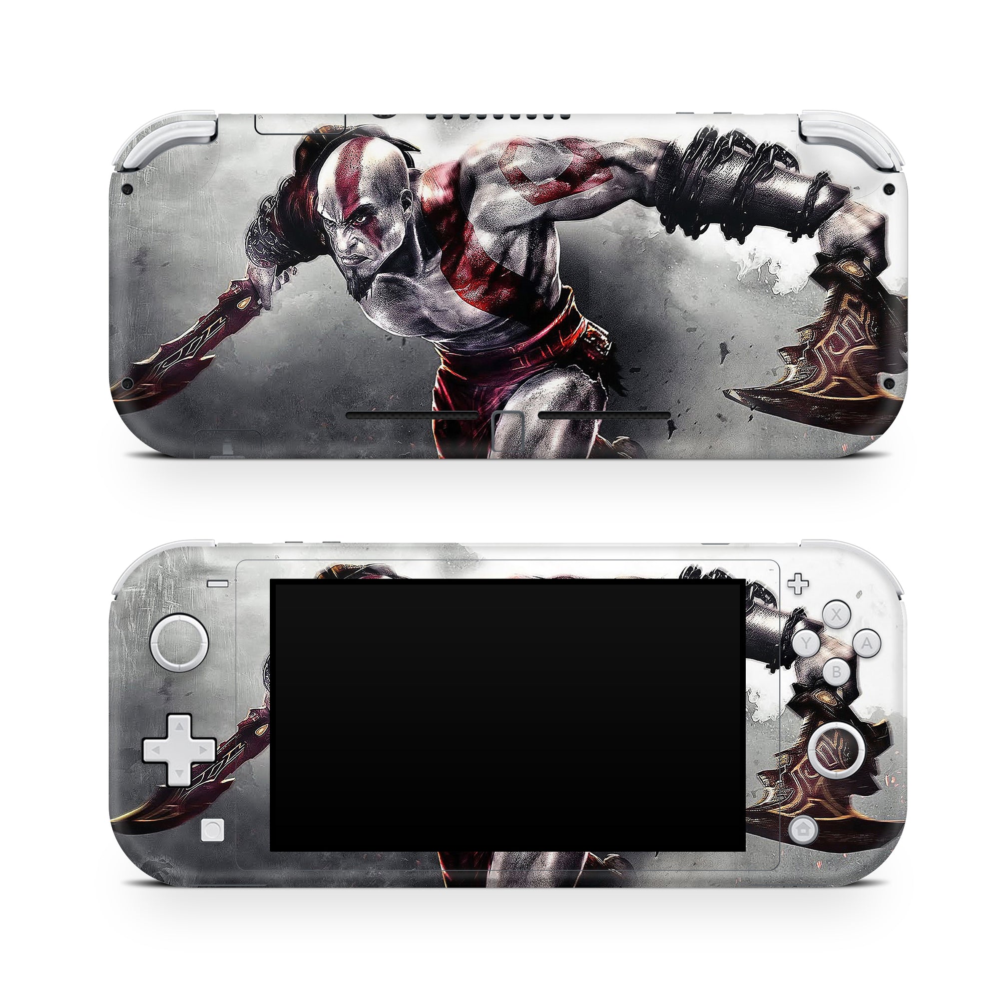 A video game skin featuring a Spartan Legend 4 design for the Nintendo Switch Lite.