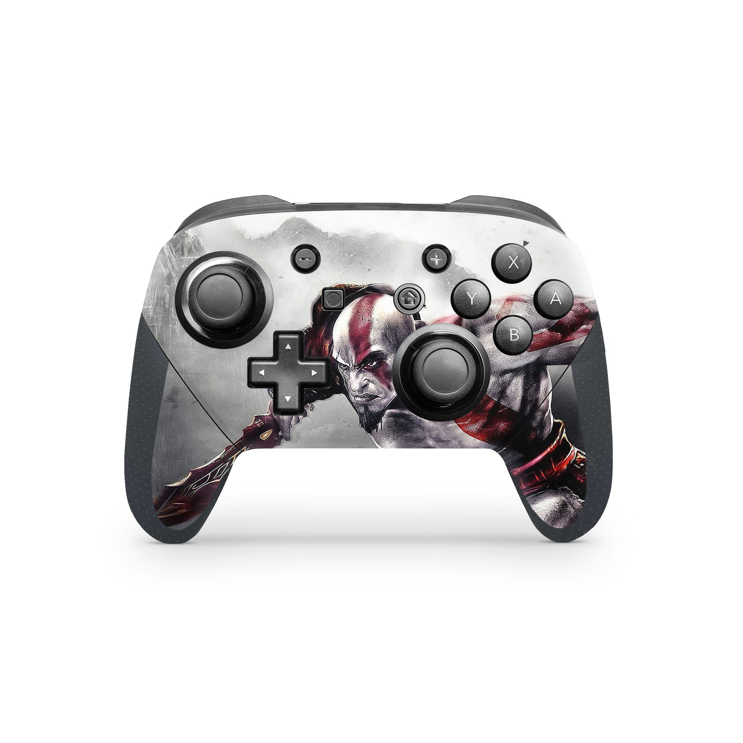 A video game skin featuring a Spartan Legend 4 design for the Nintendo Switch Pro Controller.