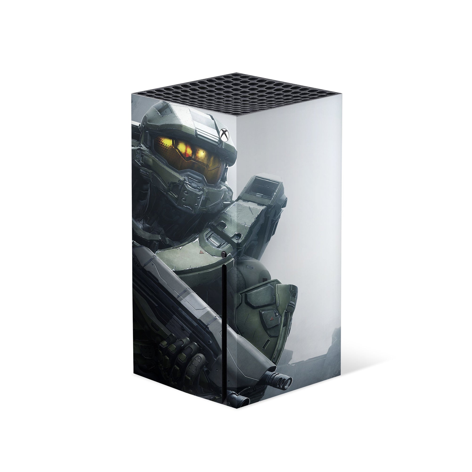 A video game skin featuring a Spartan Vanguard 1 design for the Xbox Series X.