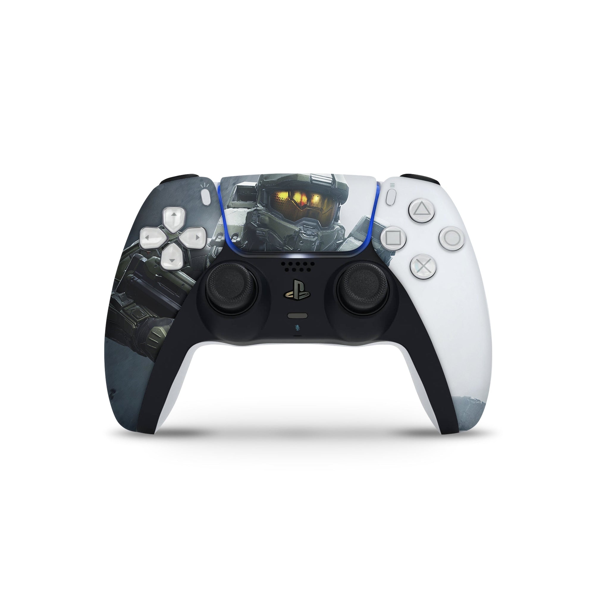 A video game skin featuring a Spartan Vanguard 1 design for the PS5 Controller.