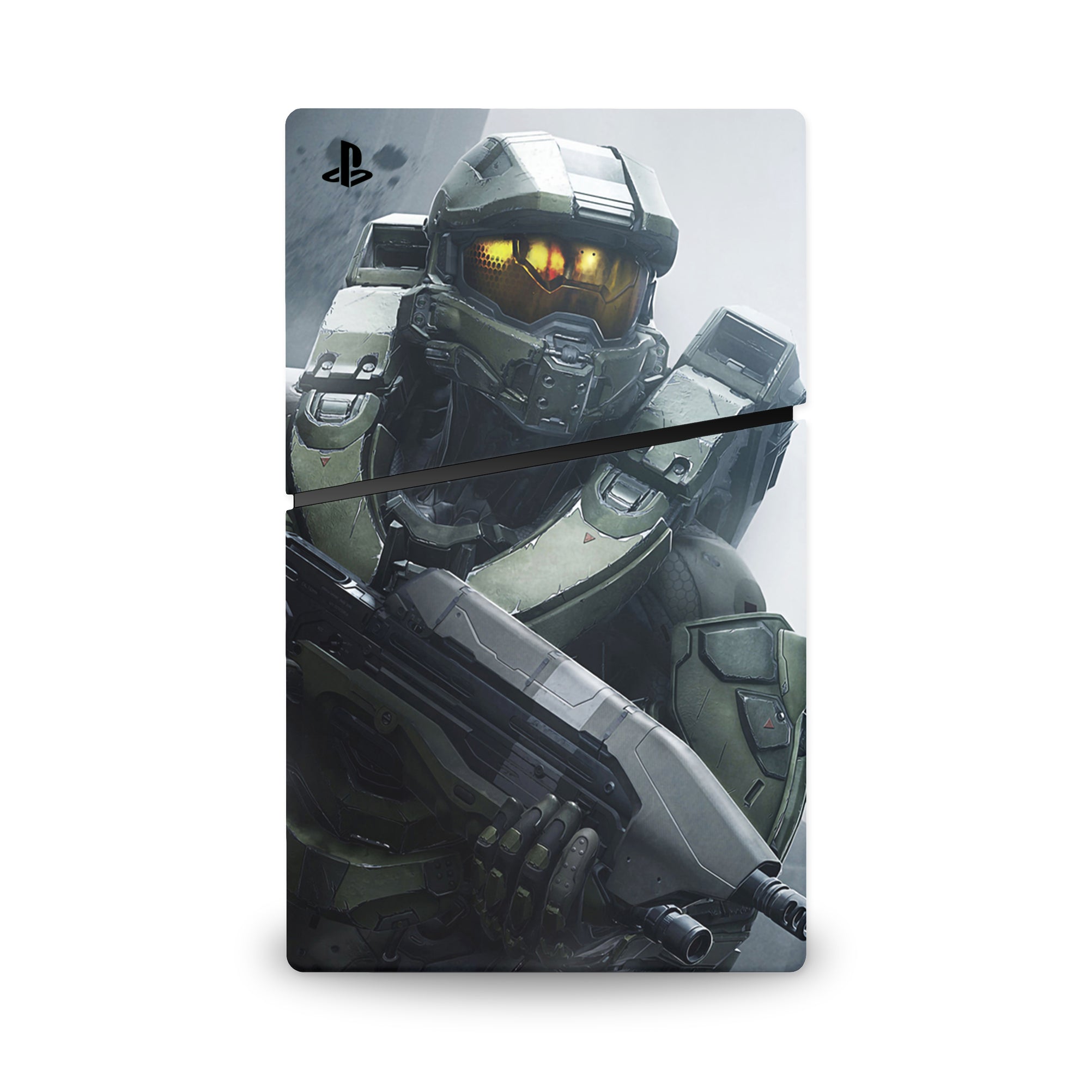 A video game skin featuring a Spartan Vanguard 1 design for the PS5 Slim.