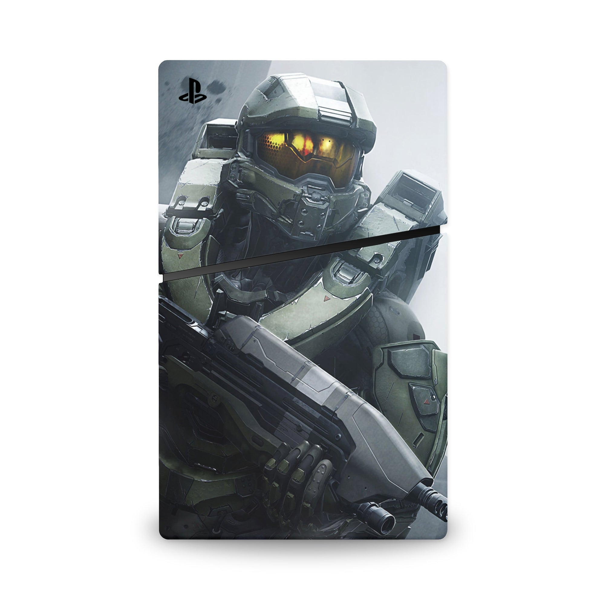 A video game skin featuring a Spartan Vanguard 1 design for the PS5 Slim.