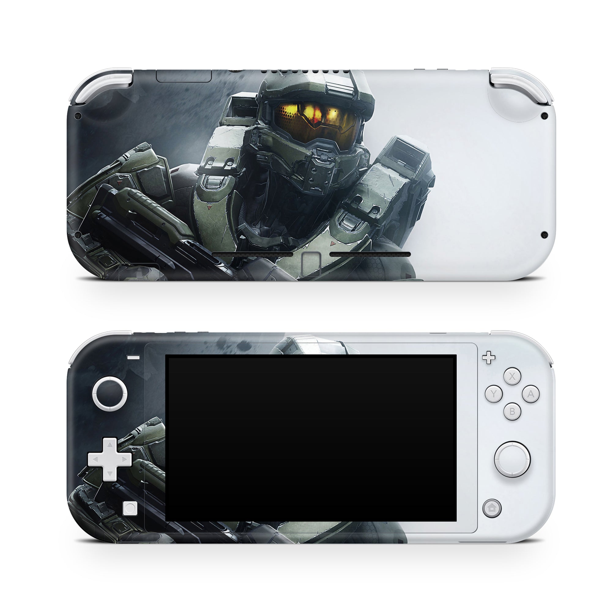 A video game skin featuring a Spartan Vanguard 1 design for the Nintendo Switch Lite.