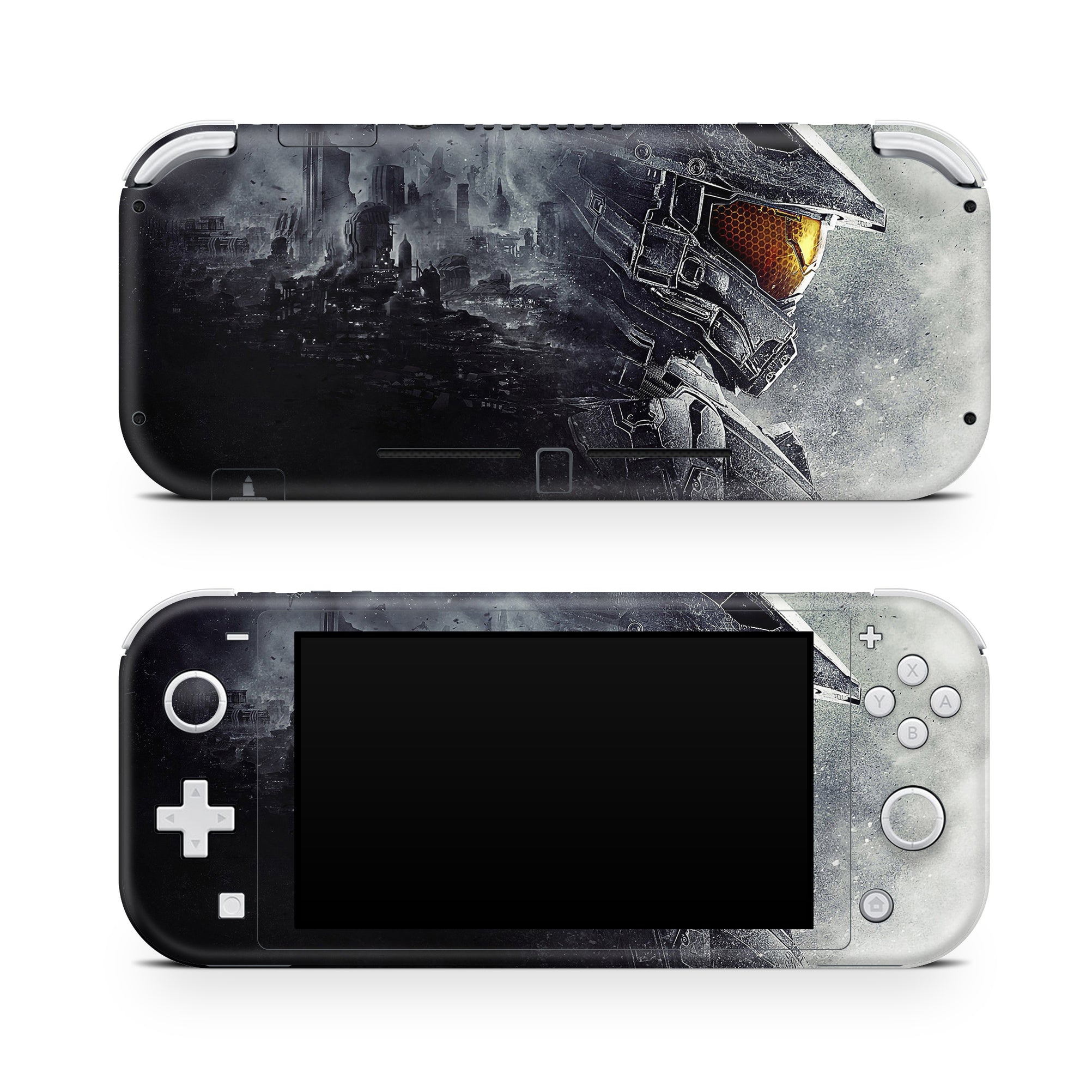 A video game skin featuring a Spartan Vanguard 2 design for the Nintendo Switch Lite.