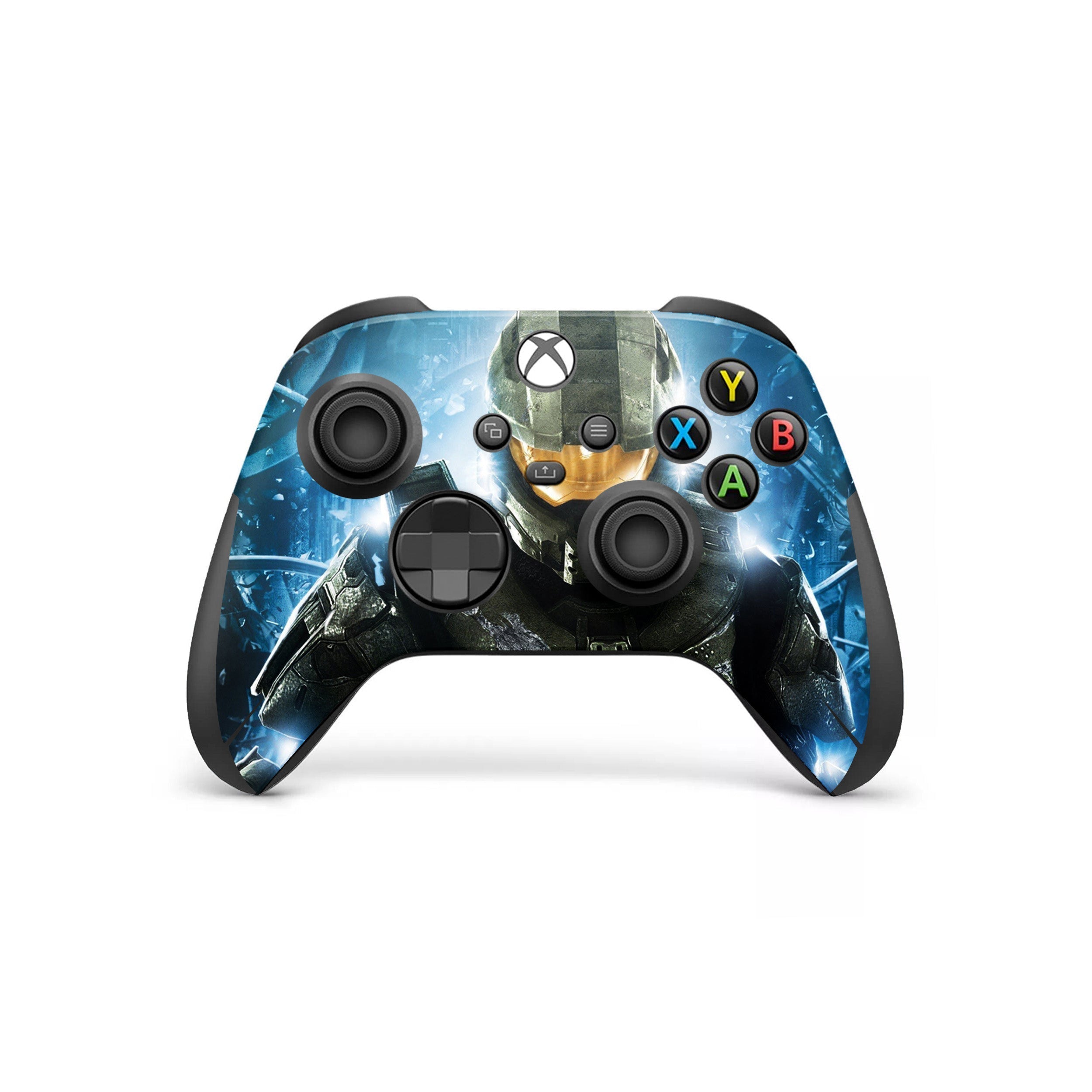 A video game skin featuring a Spartan Vanguard 3 design for the Xbox Series X Controller.