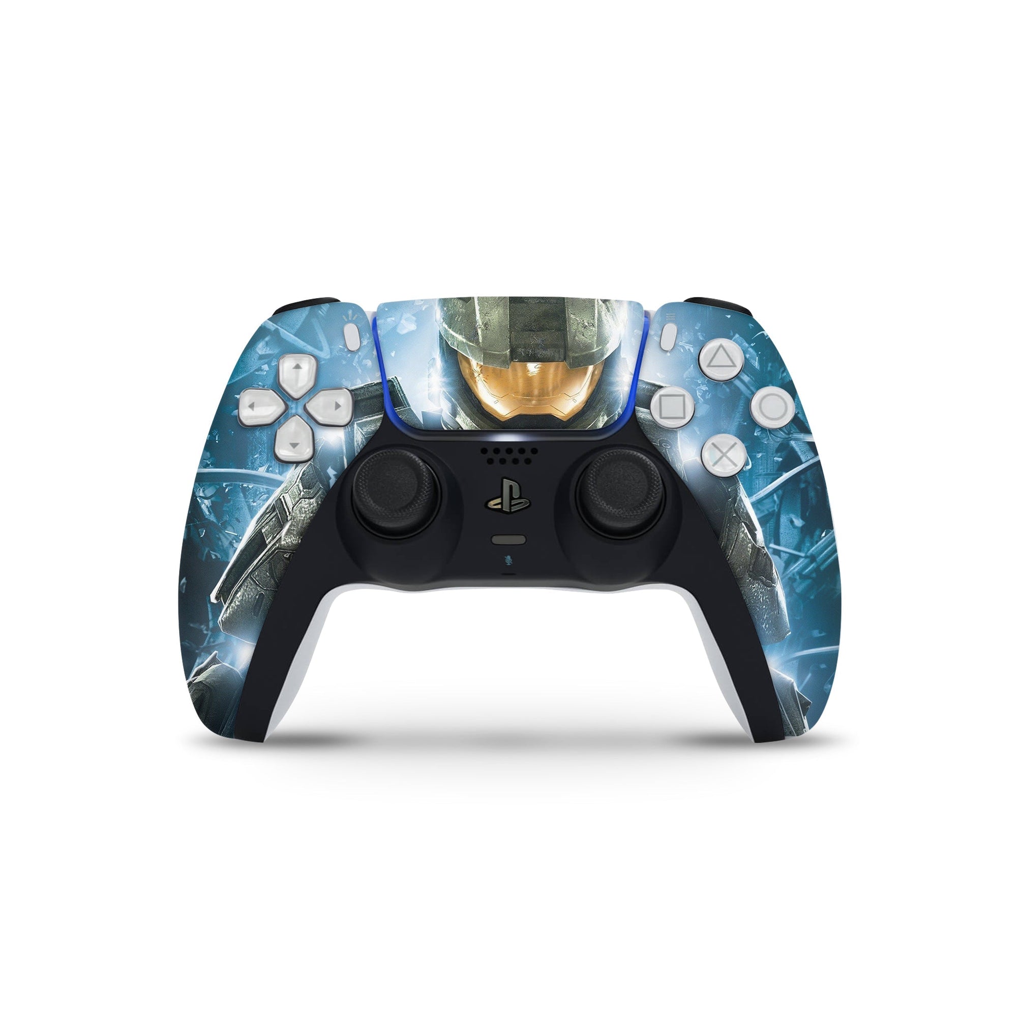 A video game skin featuring a Spartan Vanguard 3 design for the PS5 Controller.