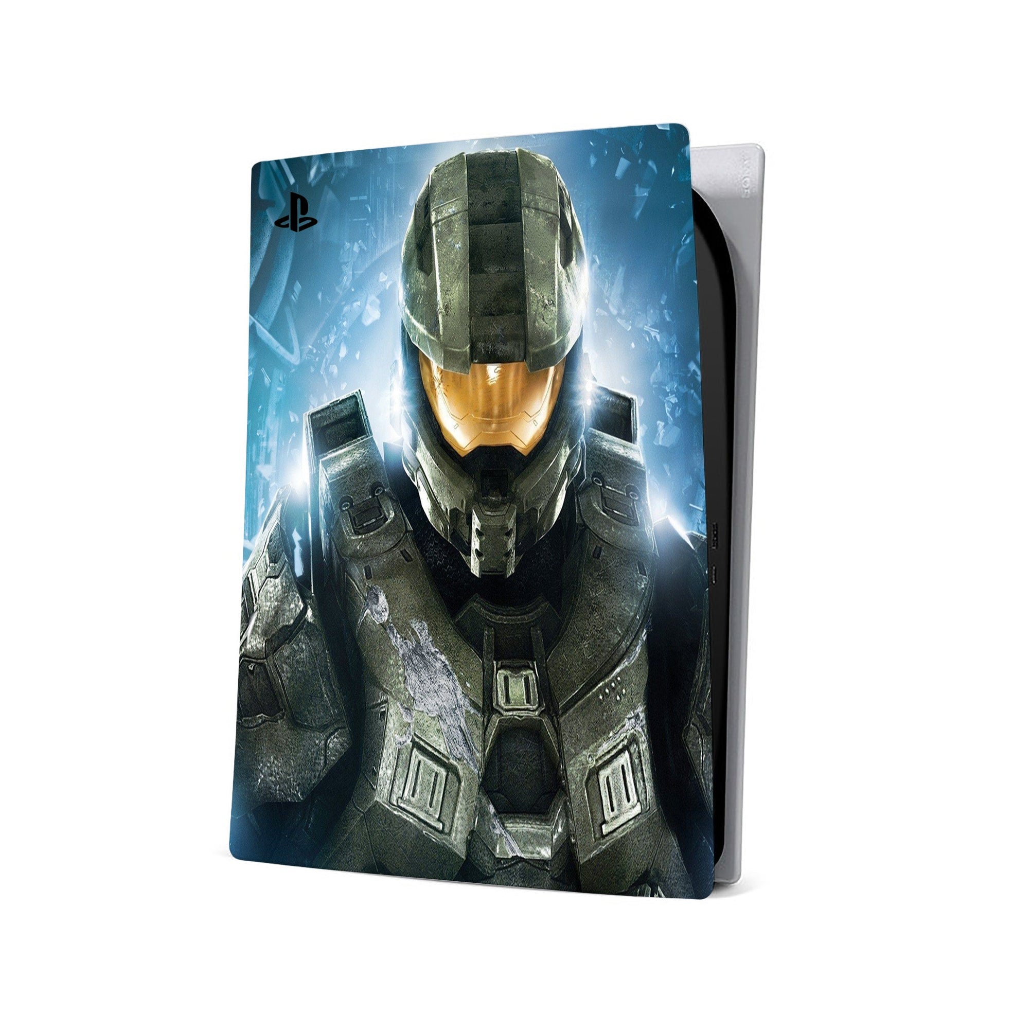 A video game skin featuring a Spartan Vanguard 3 design for the PS5 Digital.