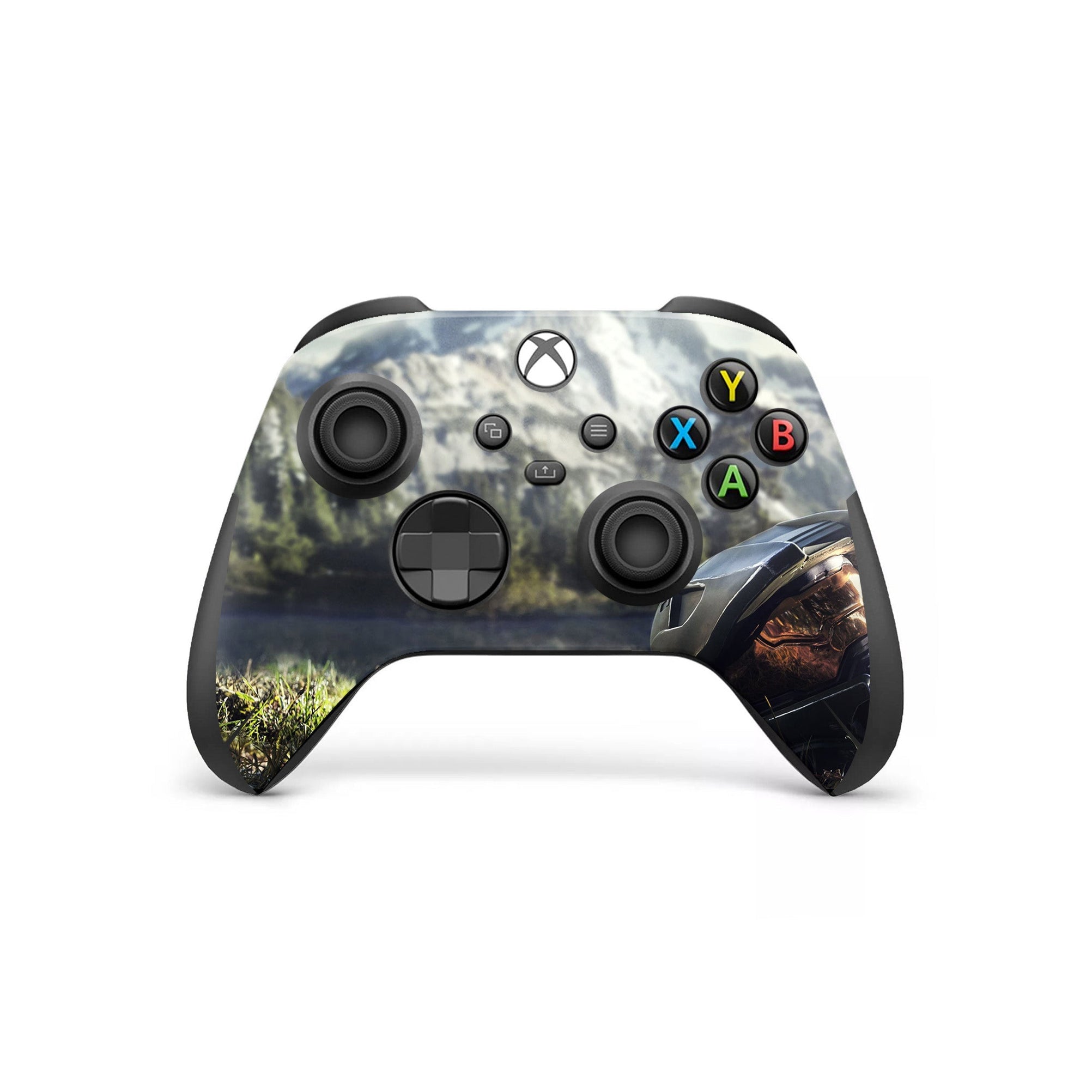 A video game skin featuring a Spartan Vanguard 4 design for the Xbox Series X Controller.