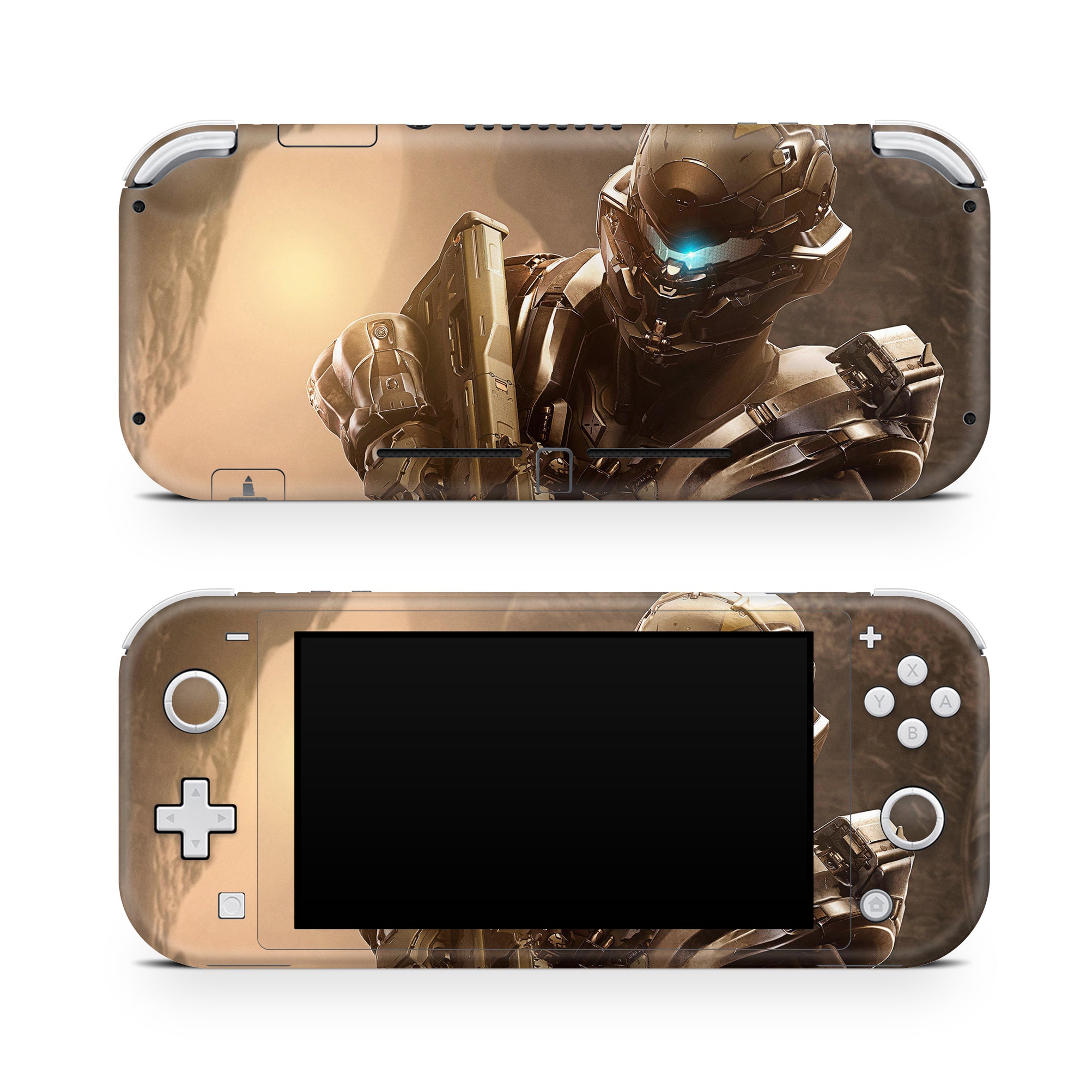 A video game skin featuring a Spartan Vanguard 6 design for the Nintendo Switch Lite.