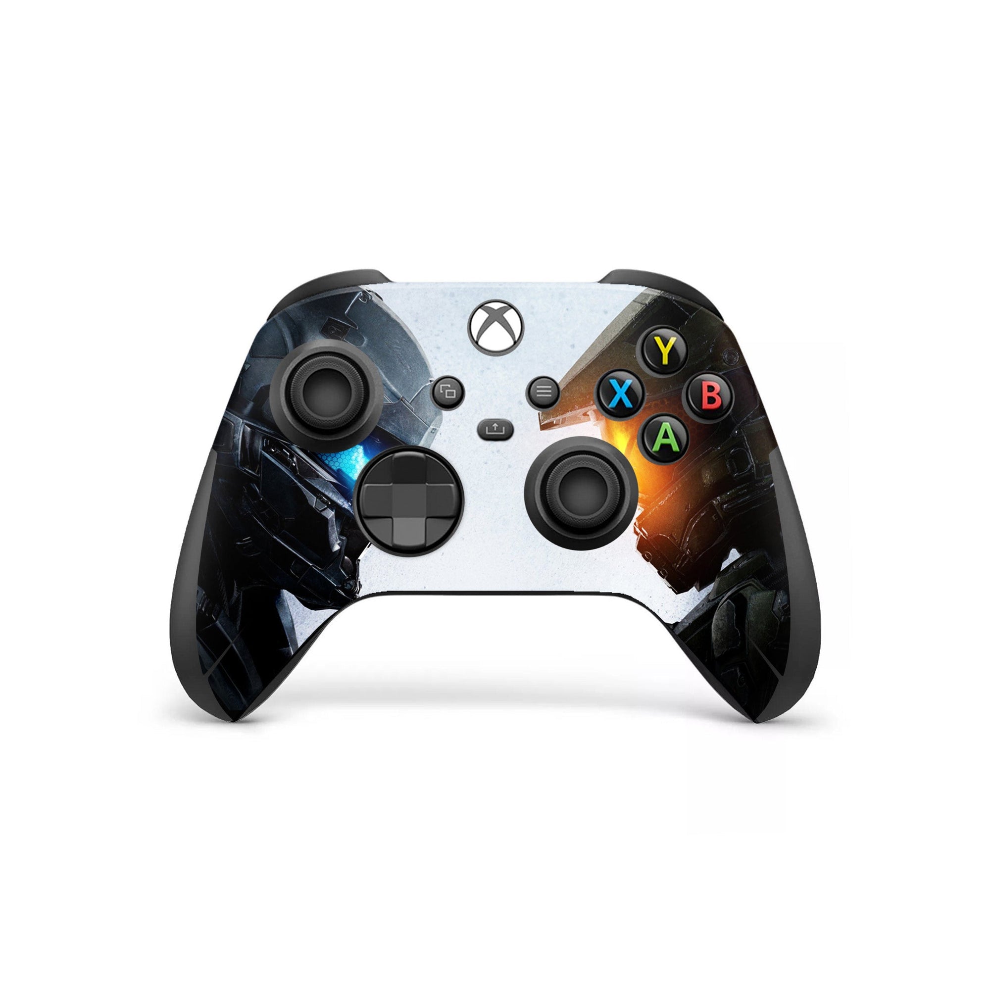 A video game skin featuring a Spartan Vanguard 7 design for the Xbox Series X Controller.