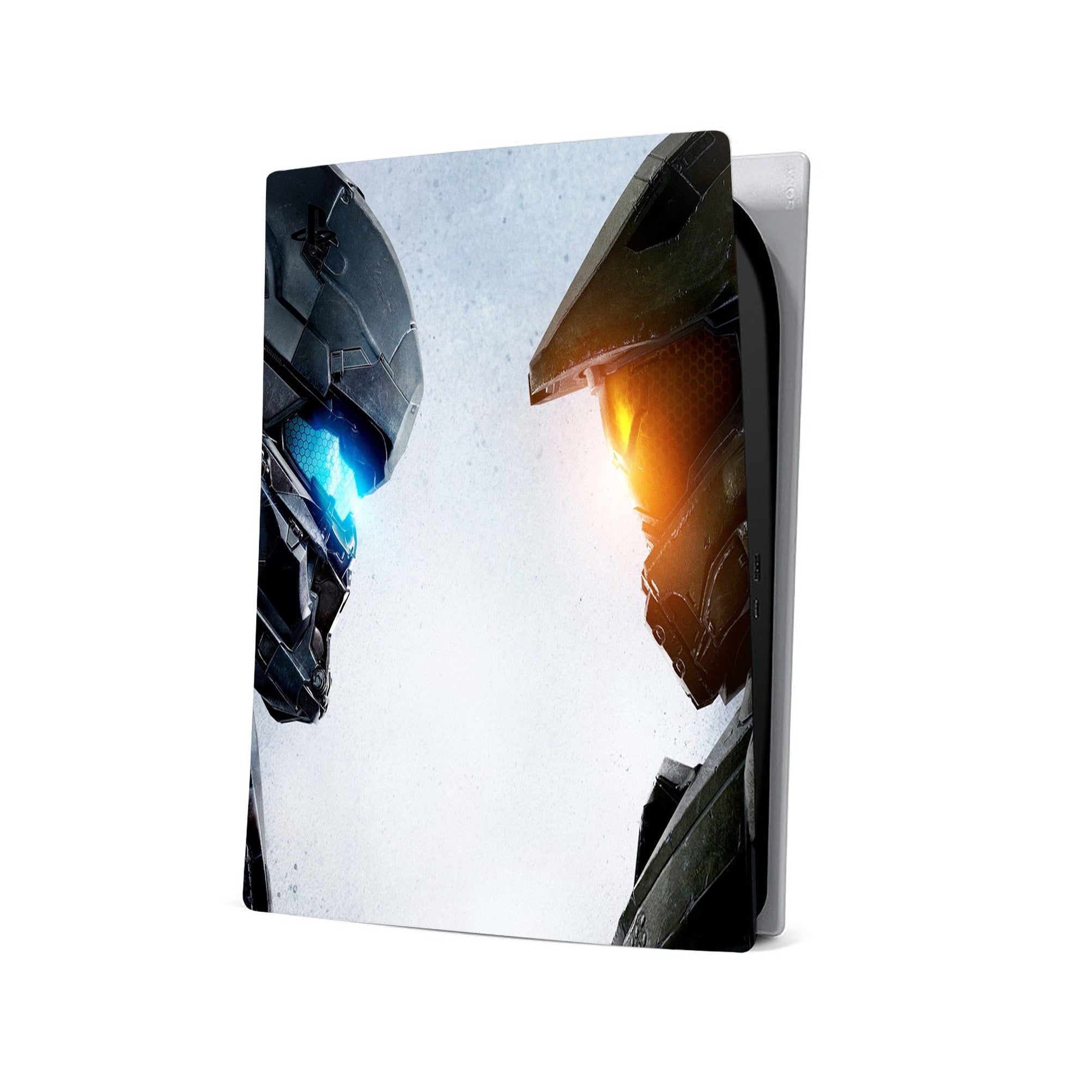 A video game skin featuring a Spartan Vanguard 7 design for the PS5.