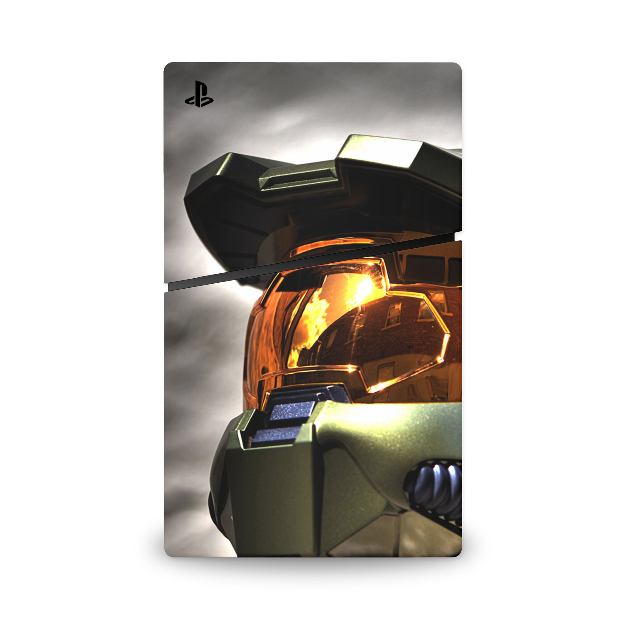 A video game skin featuring a Spartan Vanguard 8 design for the PS5 Slim.