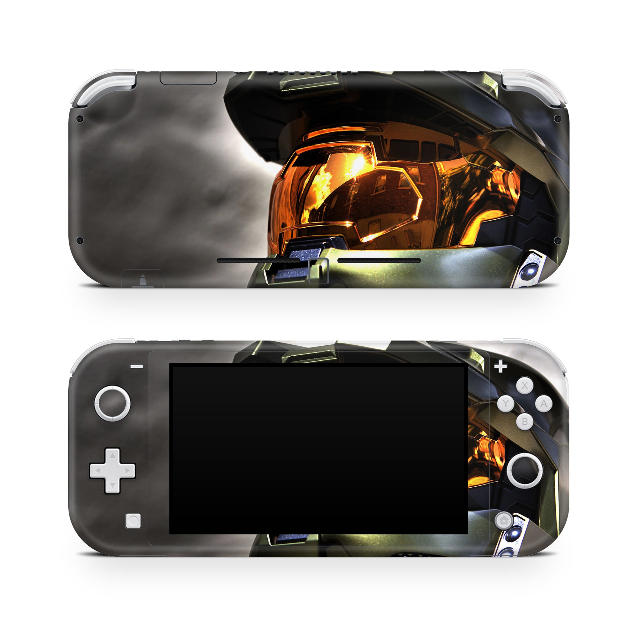 A video game skin featuring a Spartan Vanguard 8 design for the Nintendo Switch Lite.