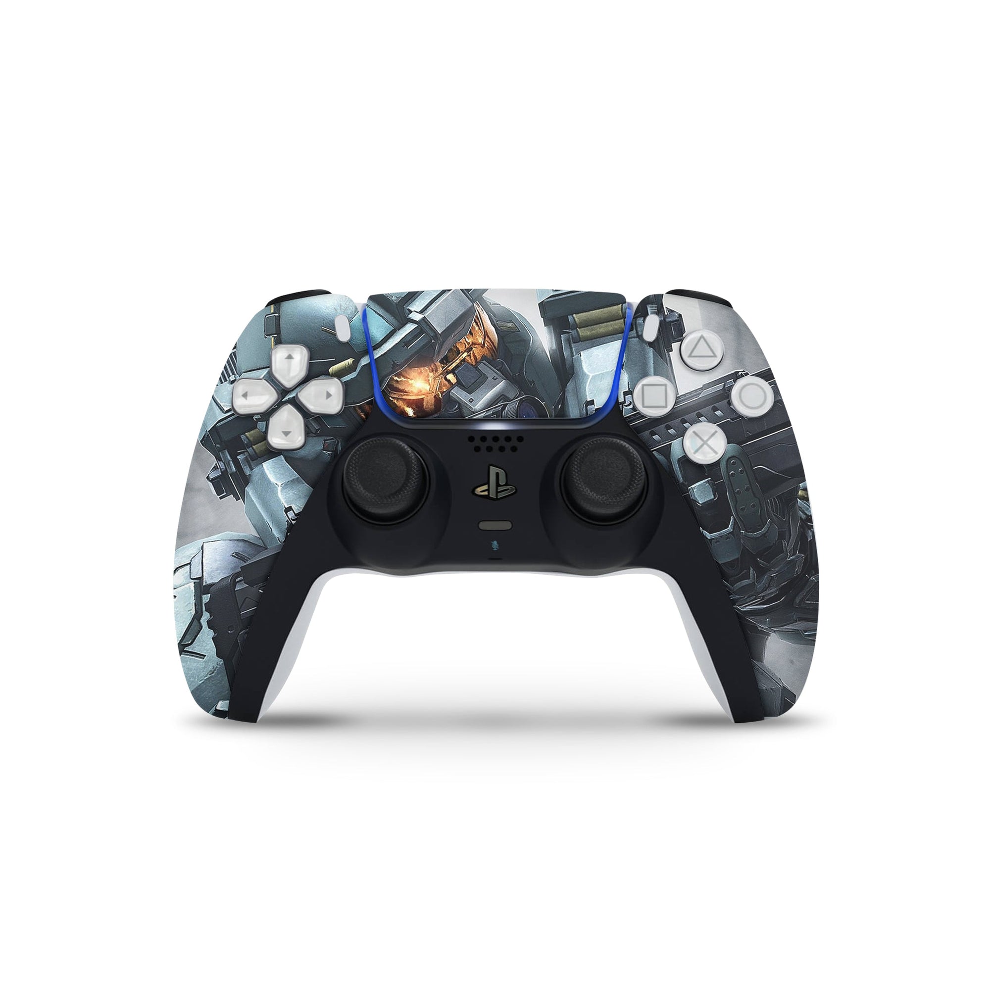 A video game skin featuring a Spartan Vanguard 9 design for the PS5 Controller.