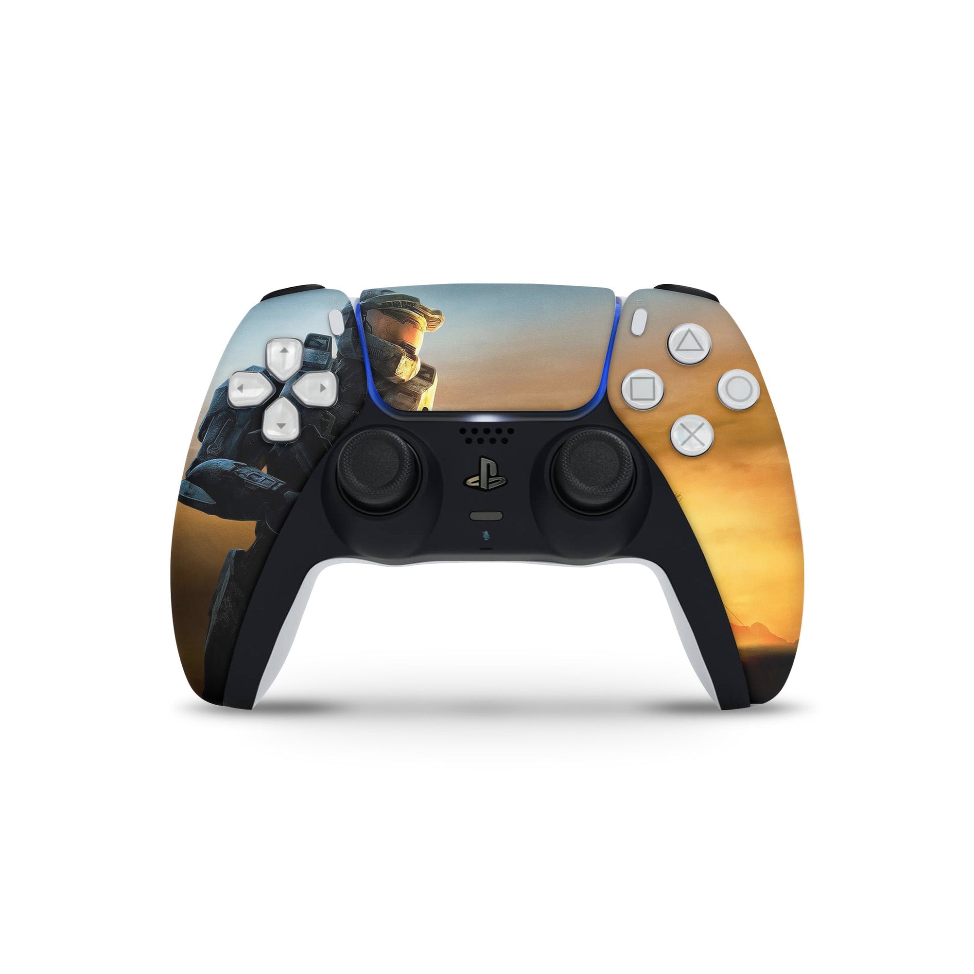 A video game skin featuring a Spartan Vanguard 10 design for the PS5 Controller.