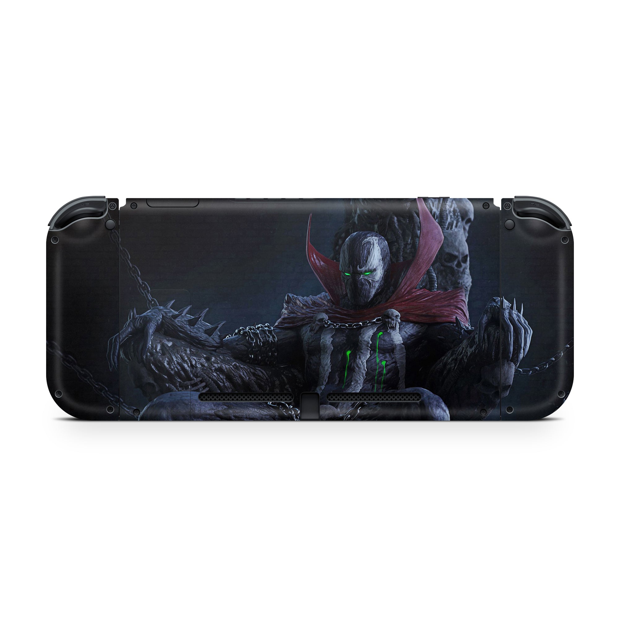 A video game skin featuring a Hellspawn Avenger 1 design for the Nintendo Switch.