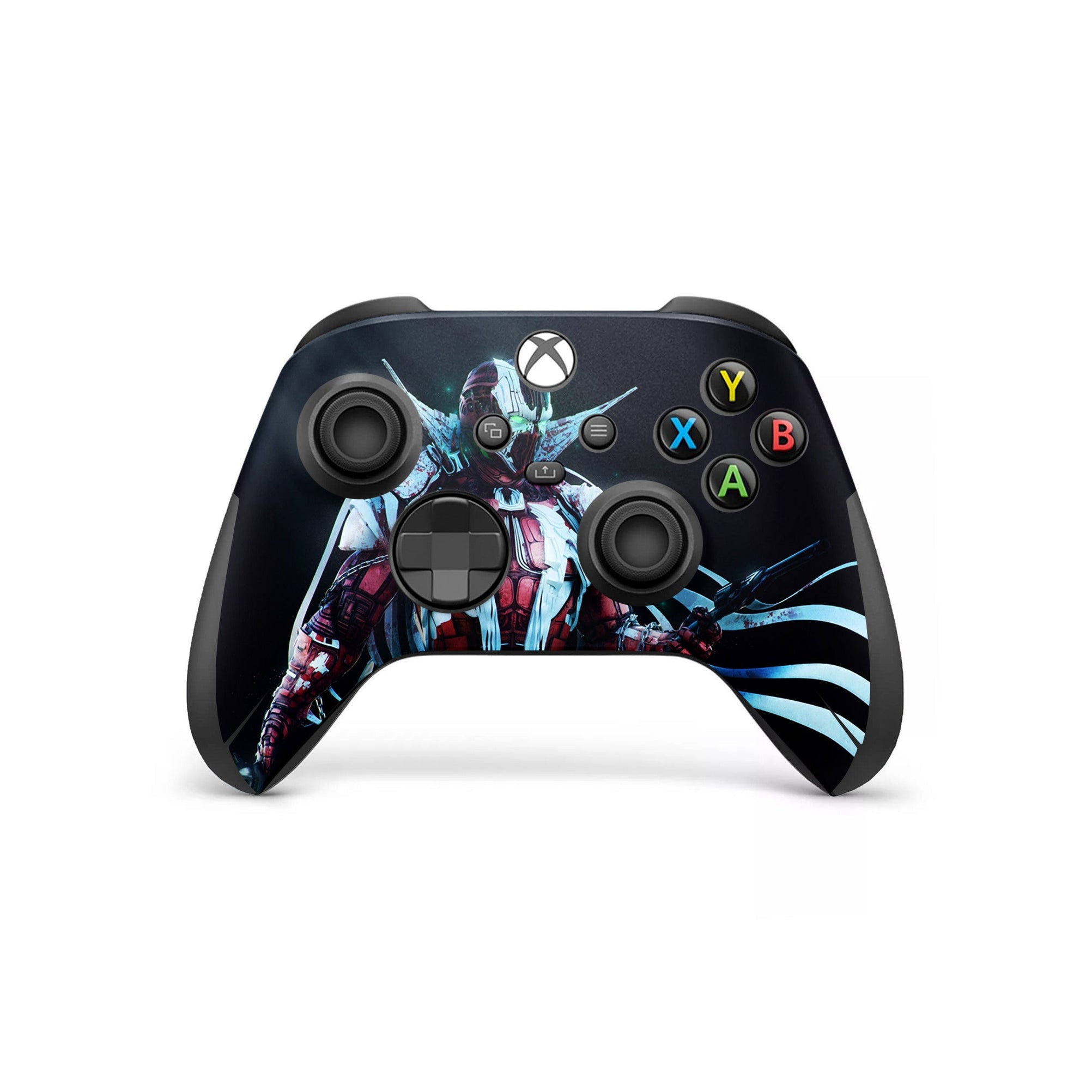 A video game skin featuring a Hellspawn Avenger 2 design for the Xbox Series Wireless Controller.