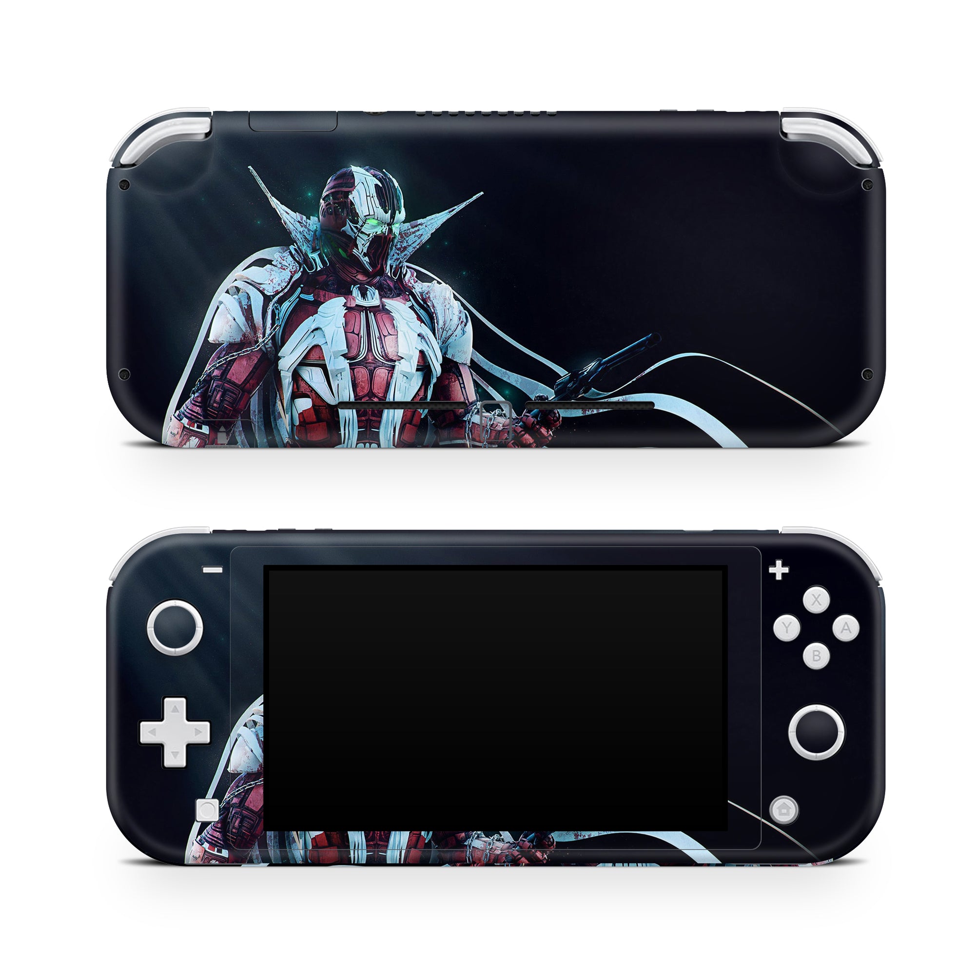 A video game skin featuring a Hellspawn Avenger 2 design for the Nintendo Switch Lite.