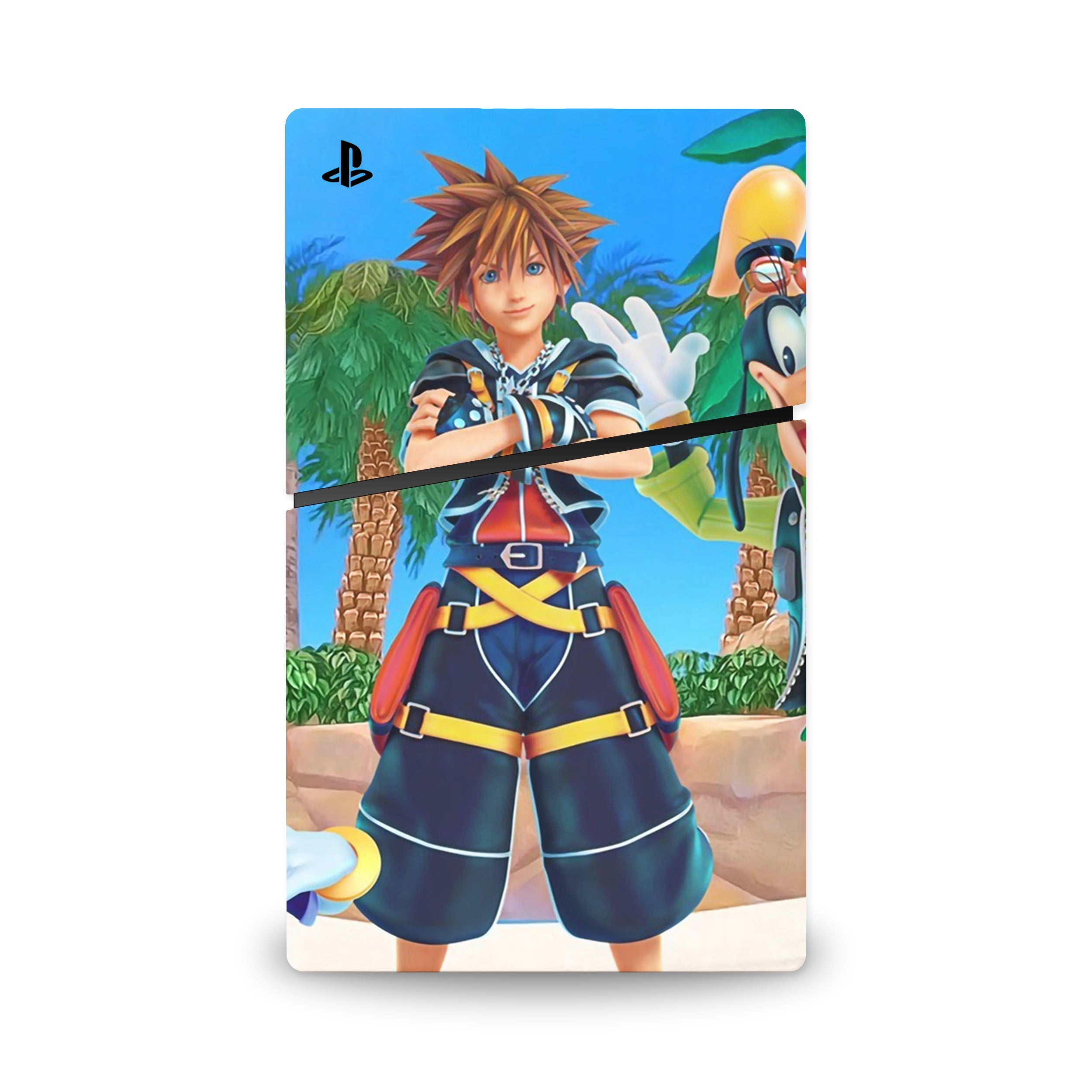 A video game skin featuring a Keyblade Hero 1 design for the PS5 Slim Digital.