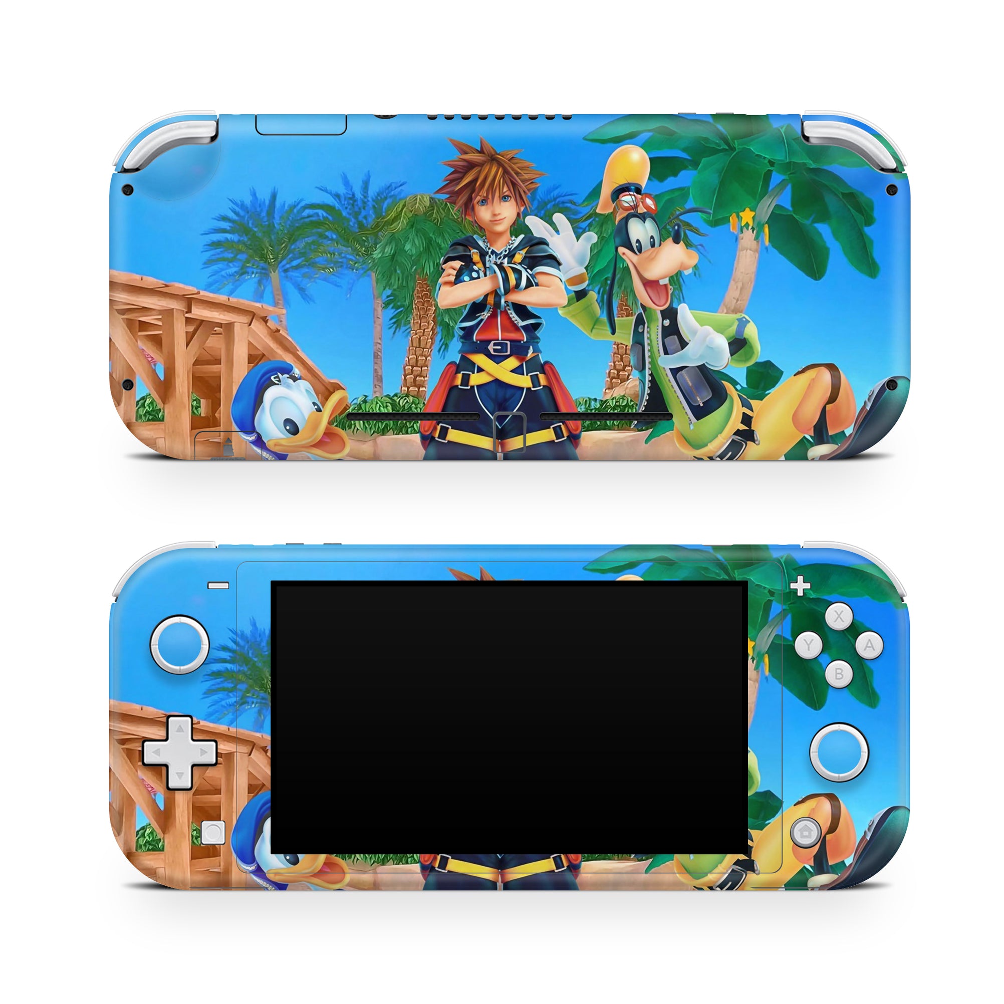 A video game skin featuring a Keyblade Hero 1 design for the Nintendo Switch Lite.