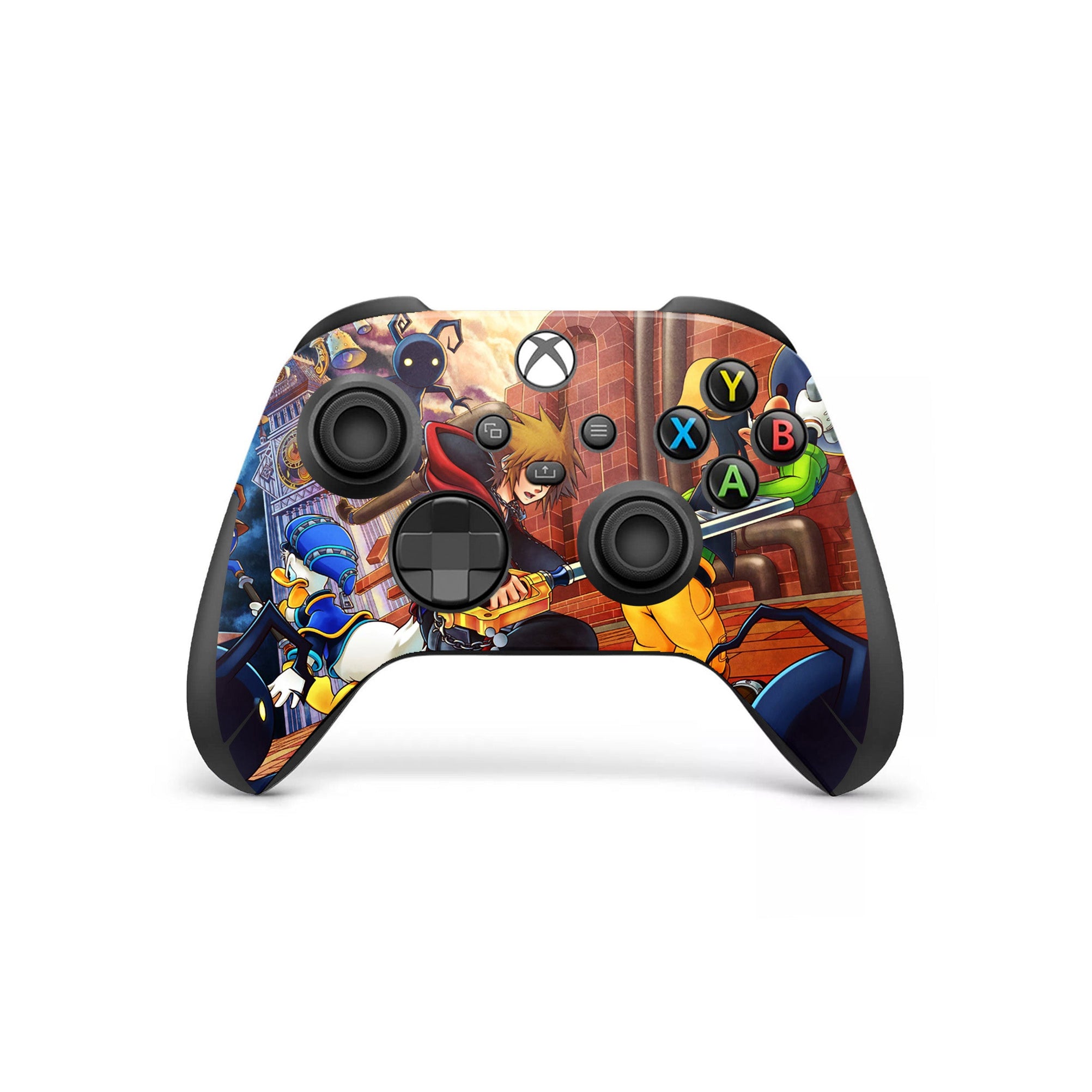 A video game skin featuring a Keyblade Hero 2 design for the Xbox Series Wireless Controller.