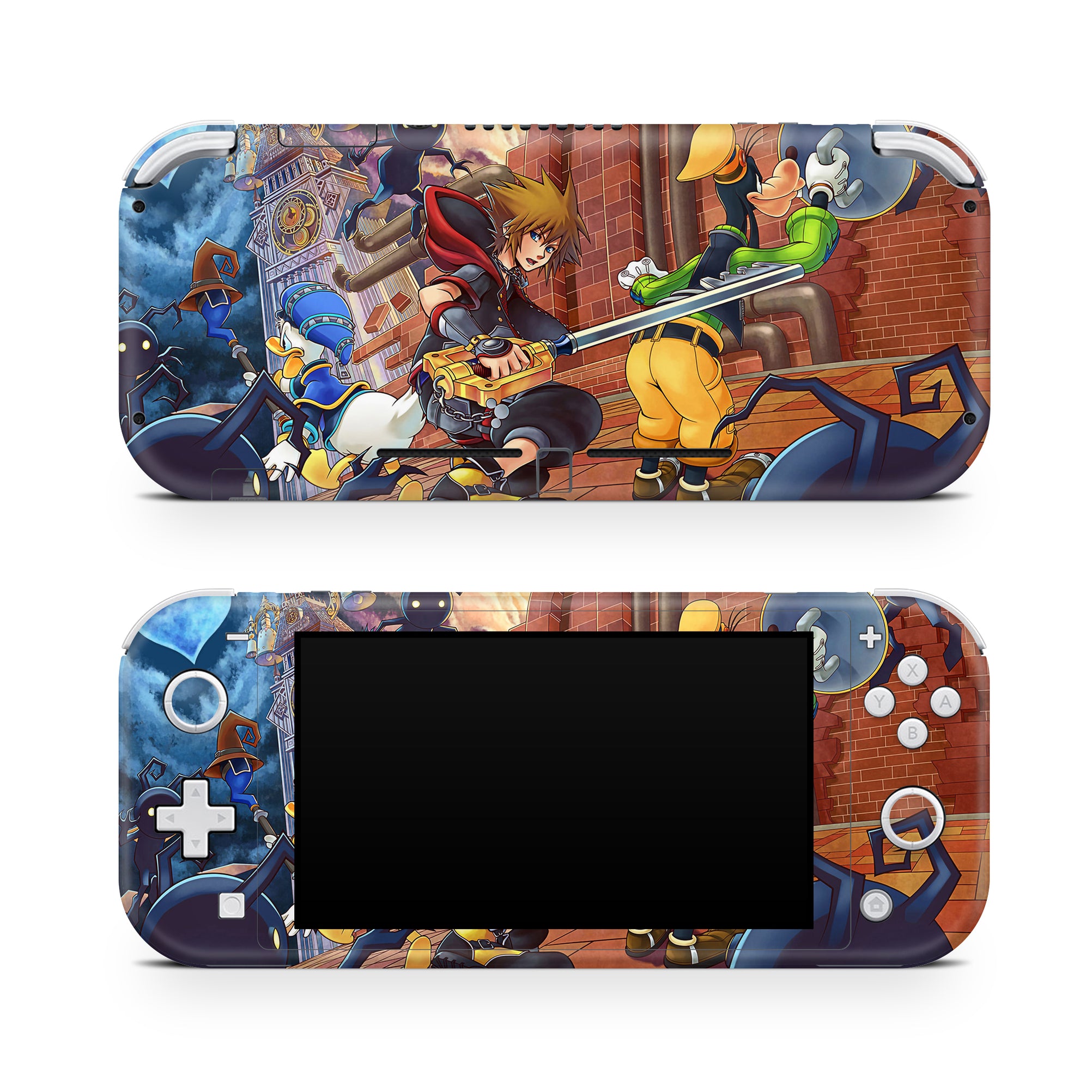 A video game skin featuring a Keyblade Hero 2 design for the Nintendo Switch Lite.