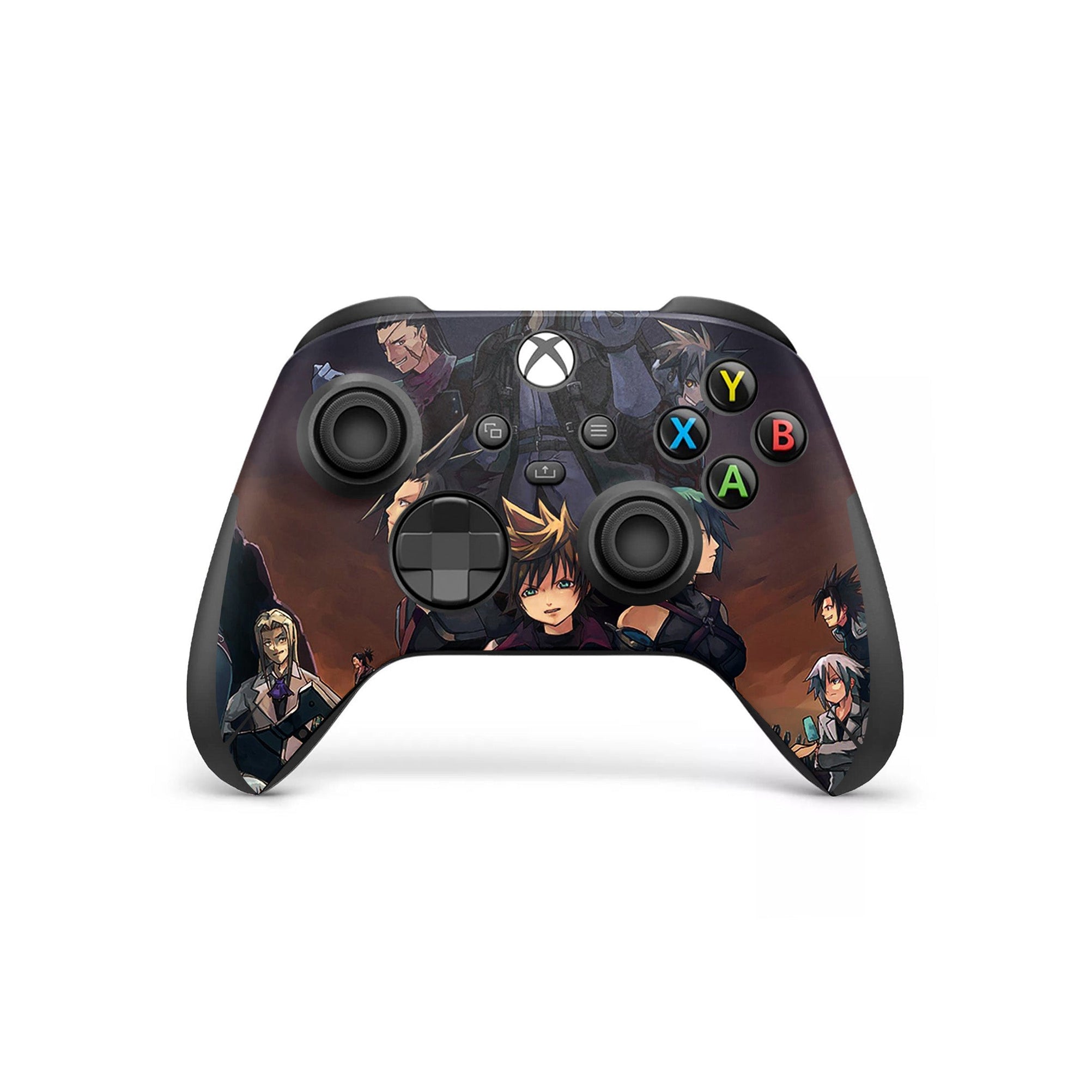 A video game skin featuring a Keyblade Hero 3 design for the Xbox Series X Controller.