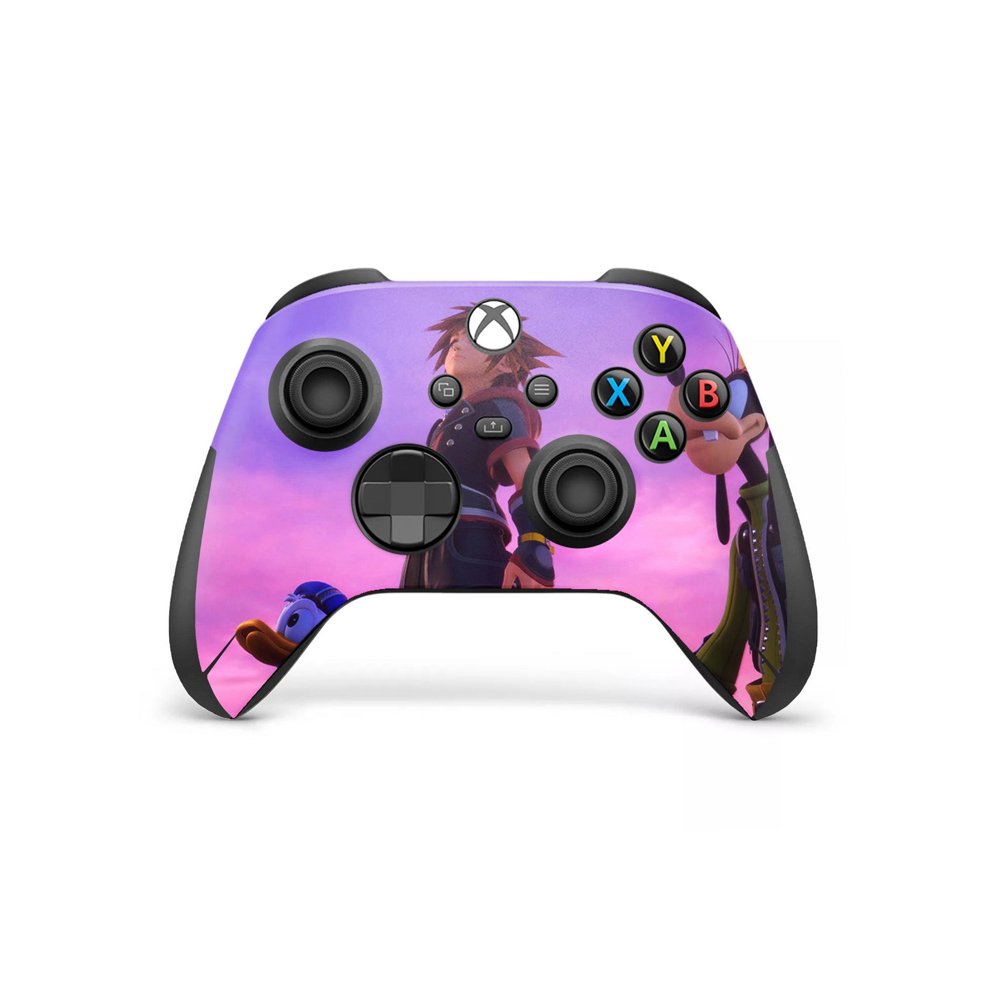 A video game skin featuring a Keyblade Hero 4 design for the Xbox Series Wireless Controller.