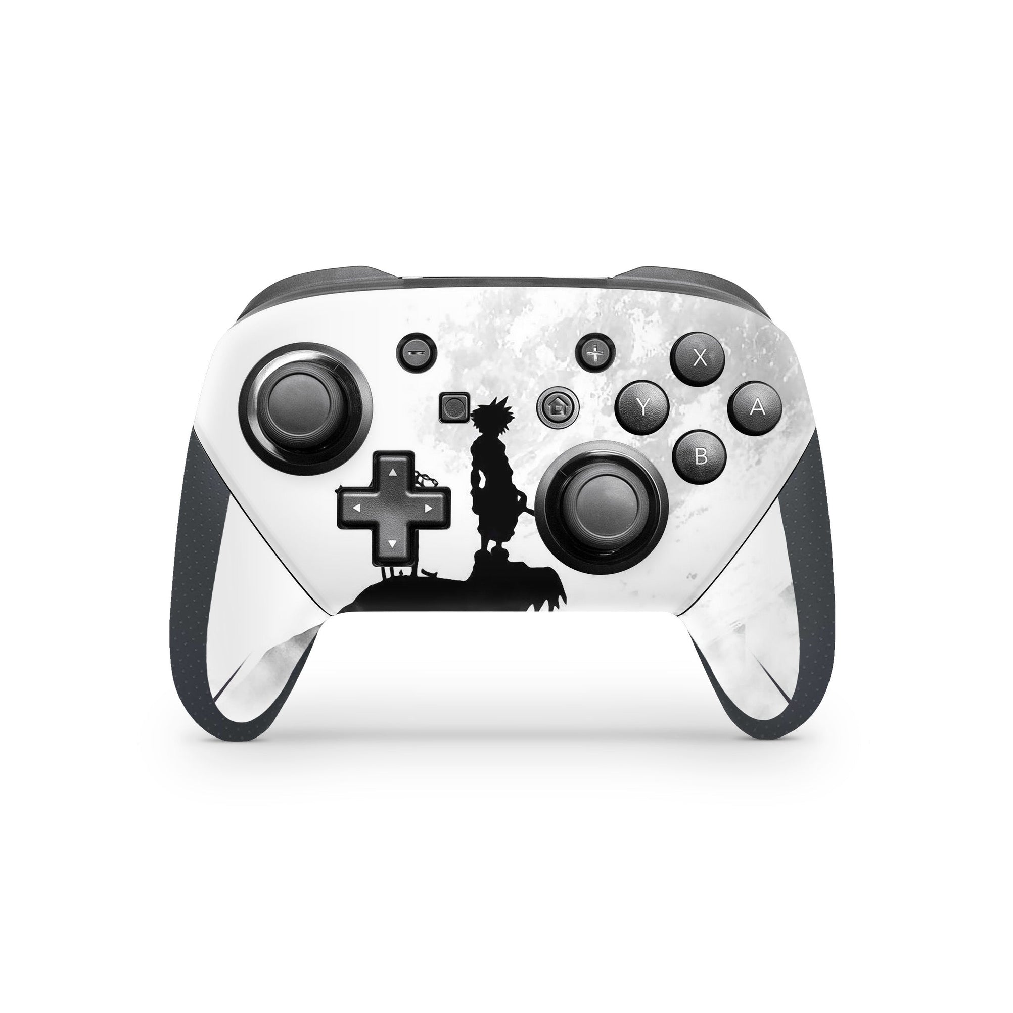 A video game skin featuring a Keyblade Hero 5 design for the Nintendo Switch Pro Controller.