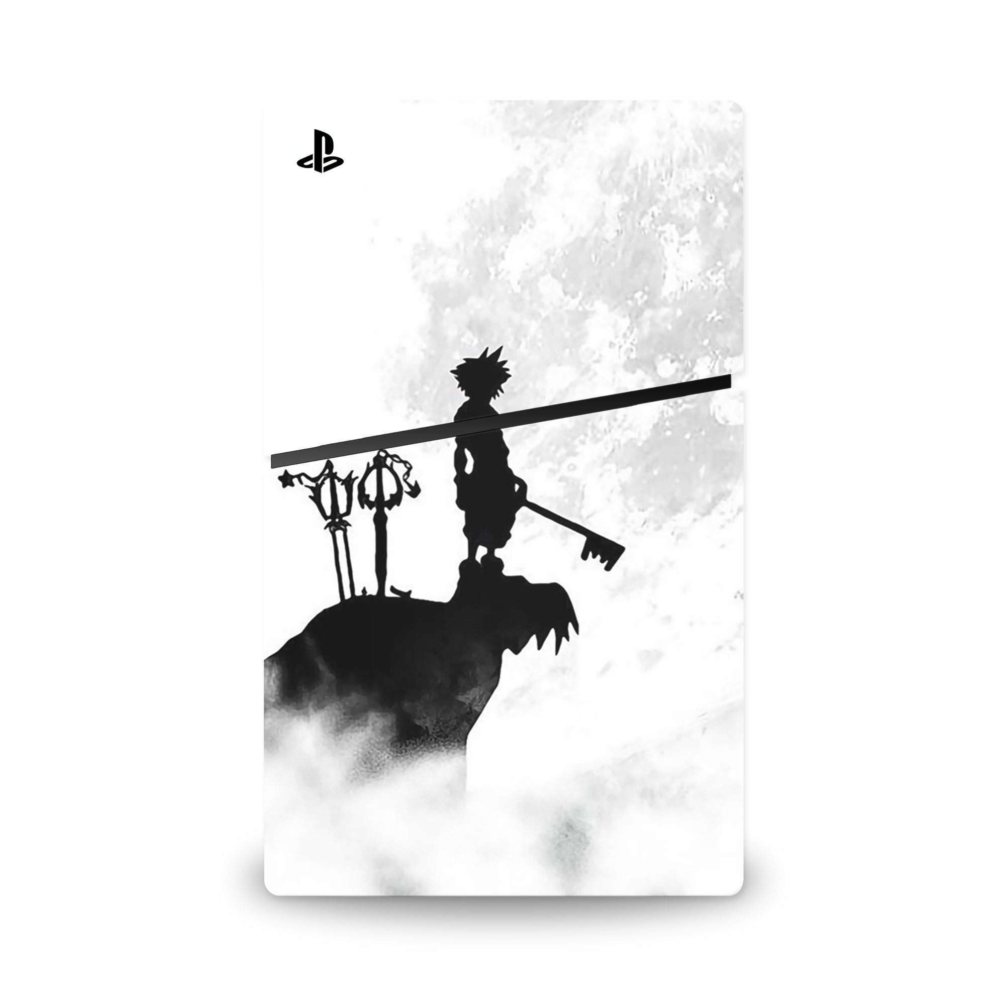 A video game skin featuring a Keyblade Hero 5 design for the PS5 Slim.